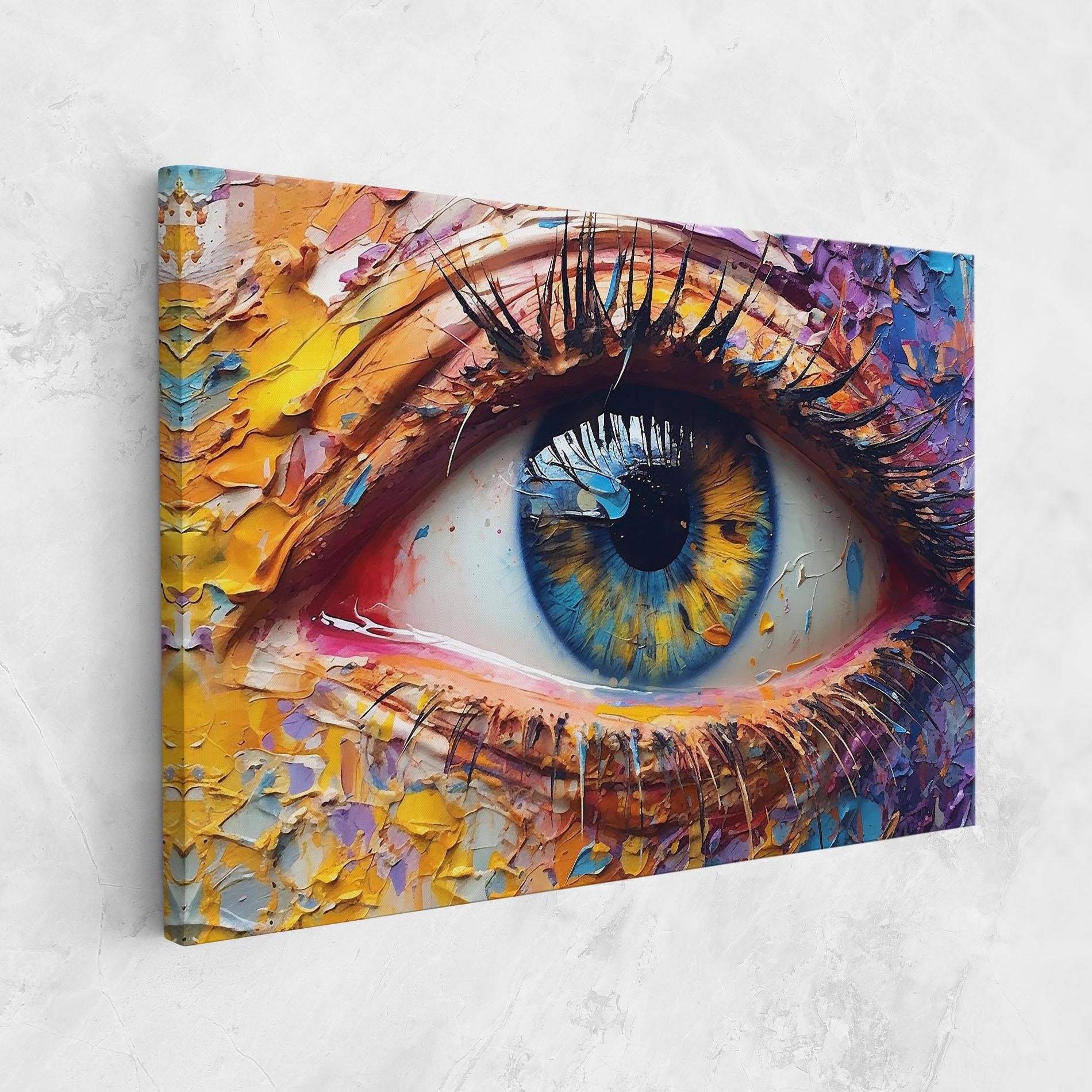 Tablou Canvas Blue Eyes Art mockup 1