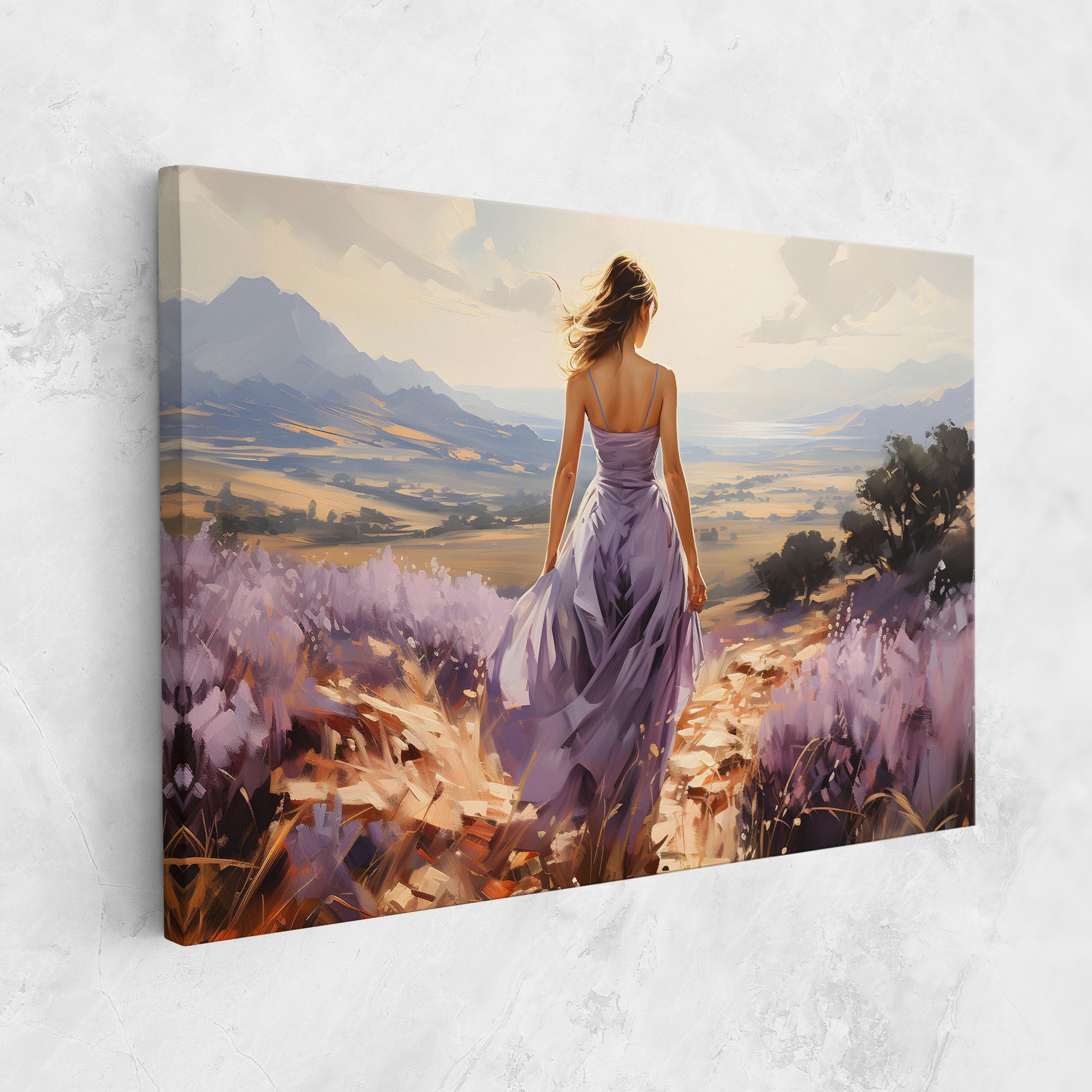 Purple Dress Woman mockup 1