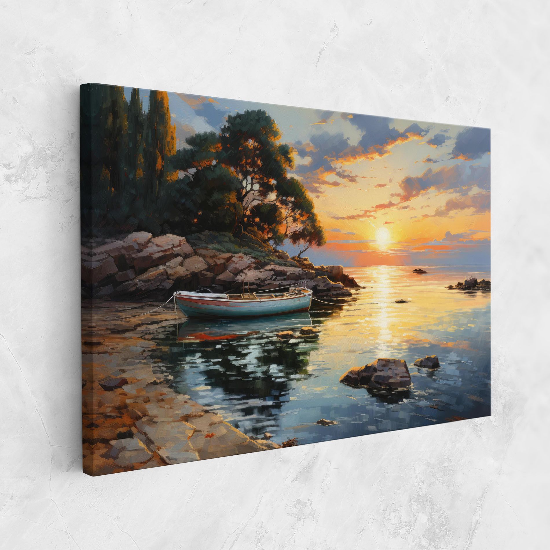 Sunset Sea Art mockup 1