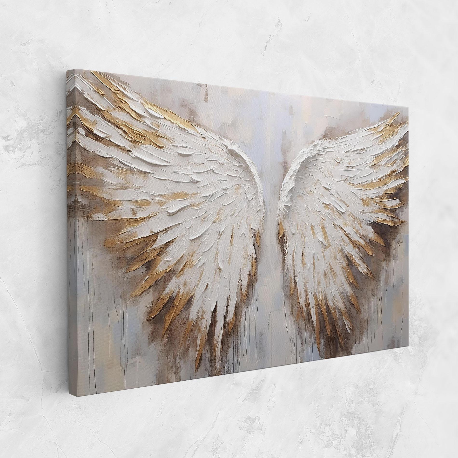 Tablou Canvas White Angel Wings mockup 1