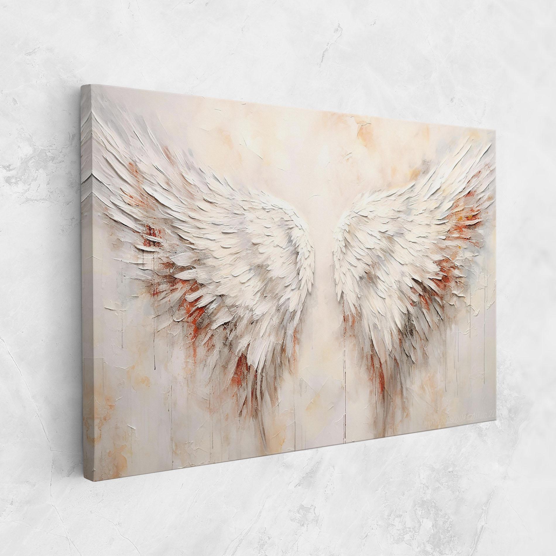 Tablou Canvas White Bloody Wings mockup 1