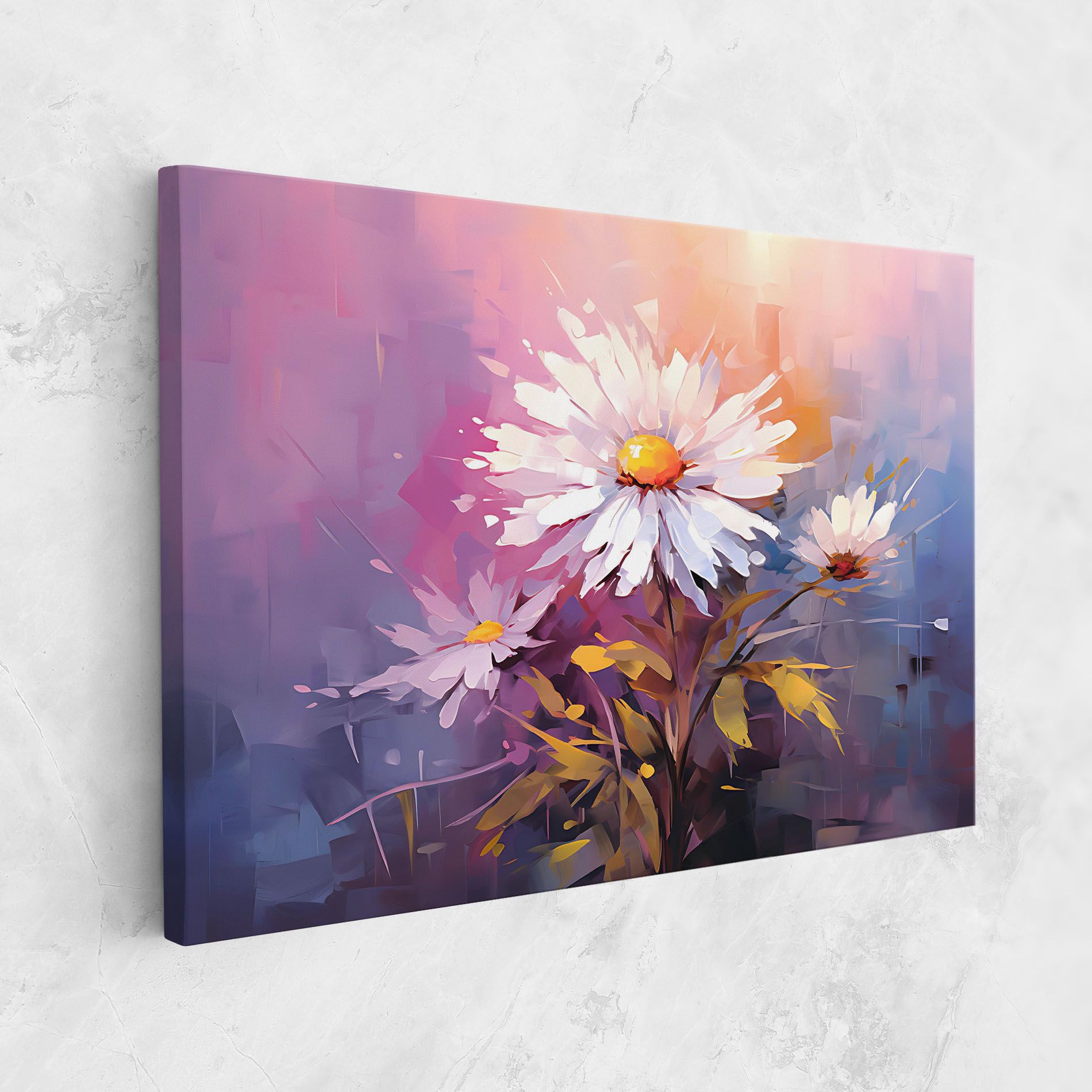 White Flower On Purple mockup 1