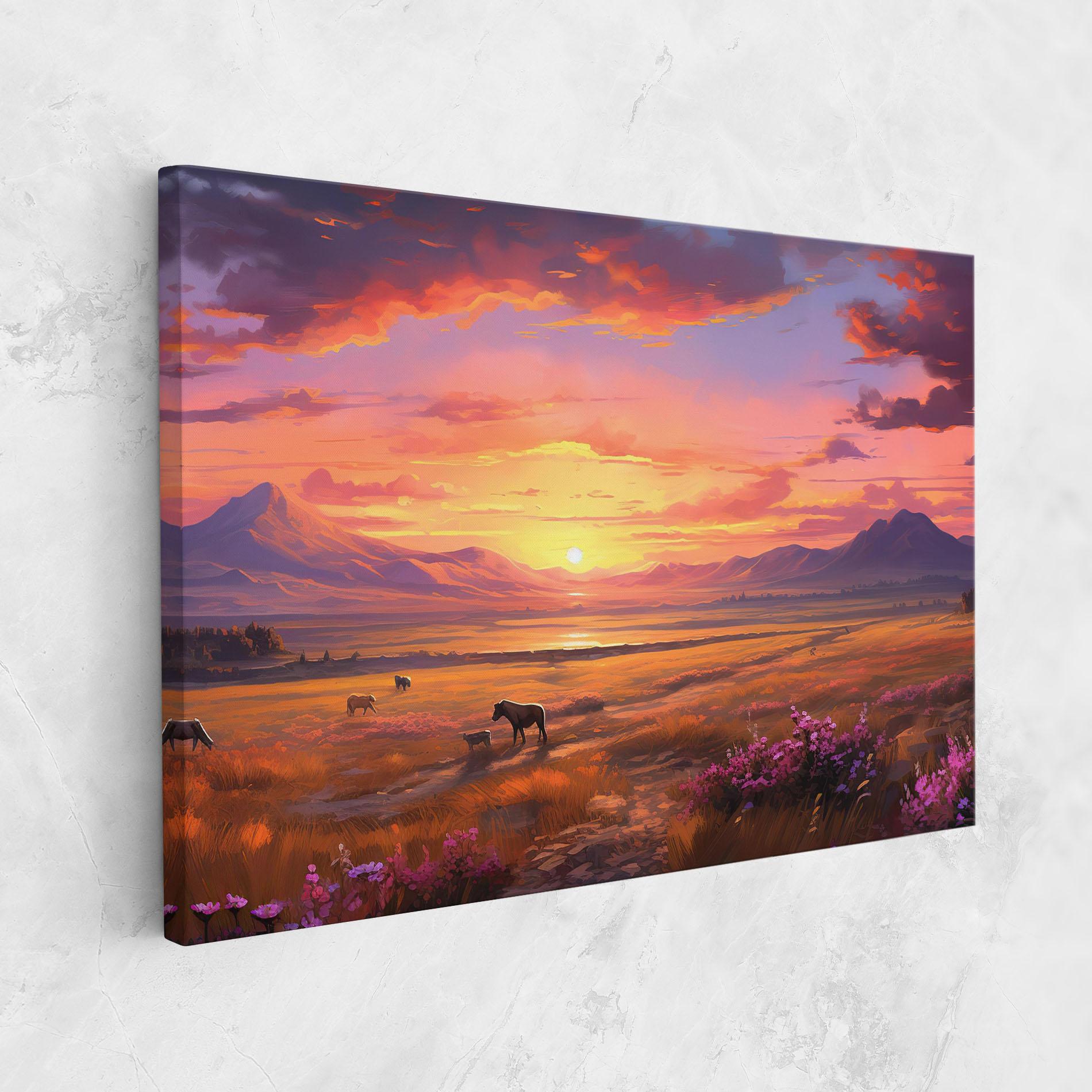 Tablou Canvas Wild Horses Art mockup 1