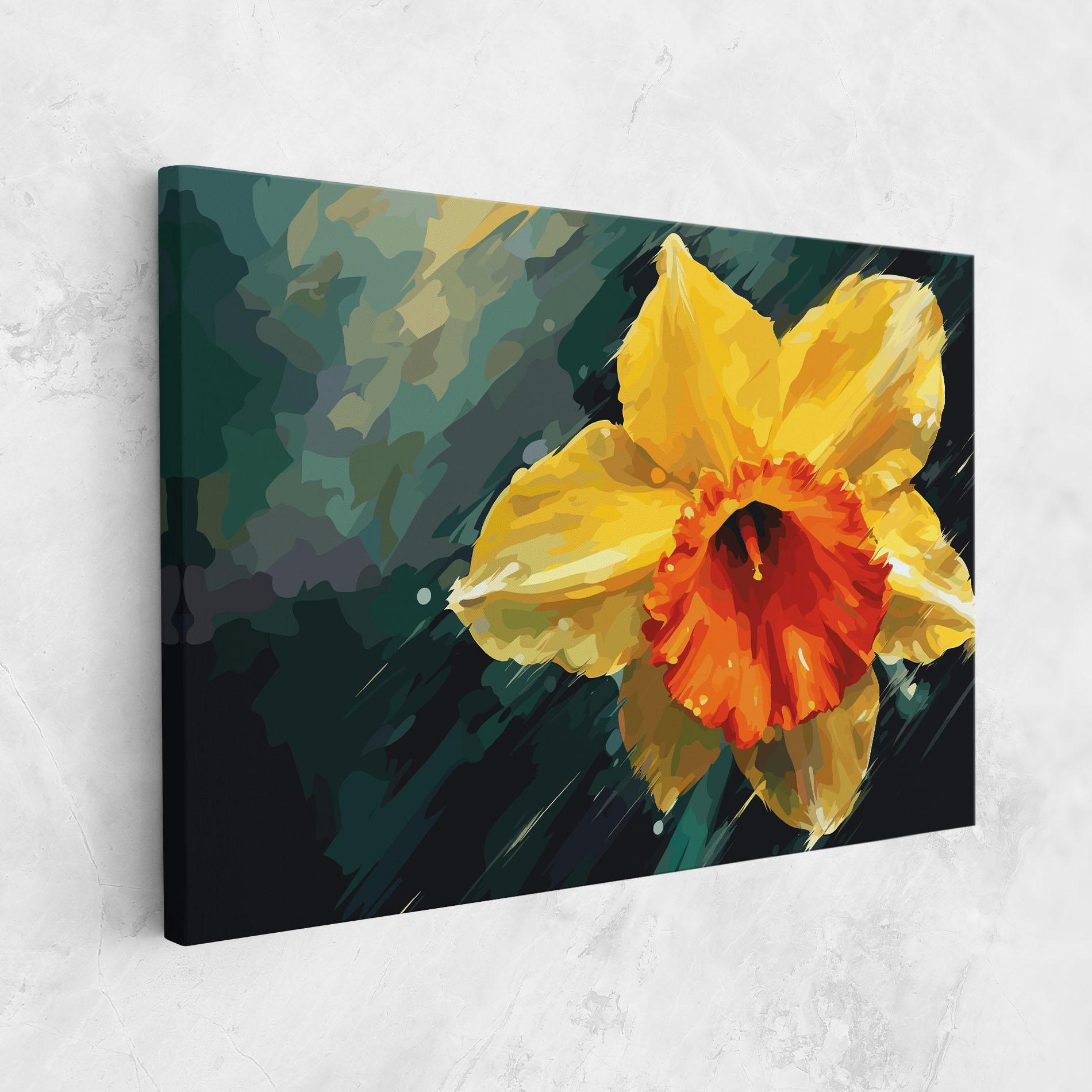 Tablou Canvas Yellow Flower Art mockup 1