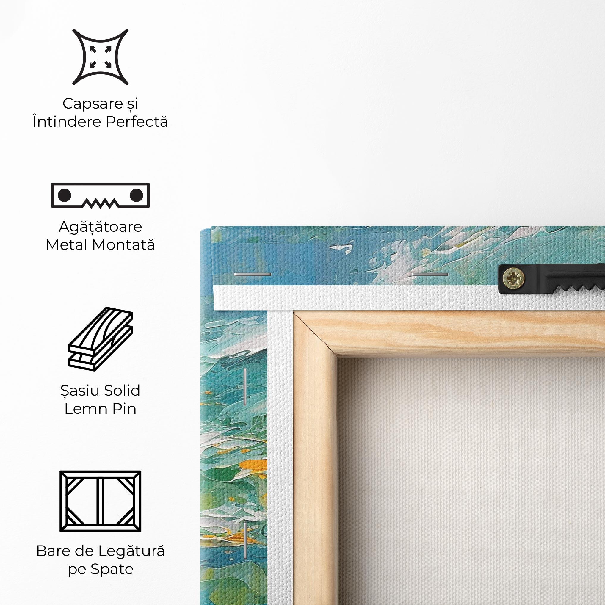 Tablou Canvas Abstract Flower Painting mockup 5