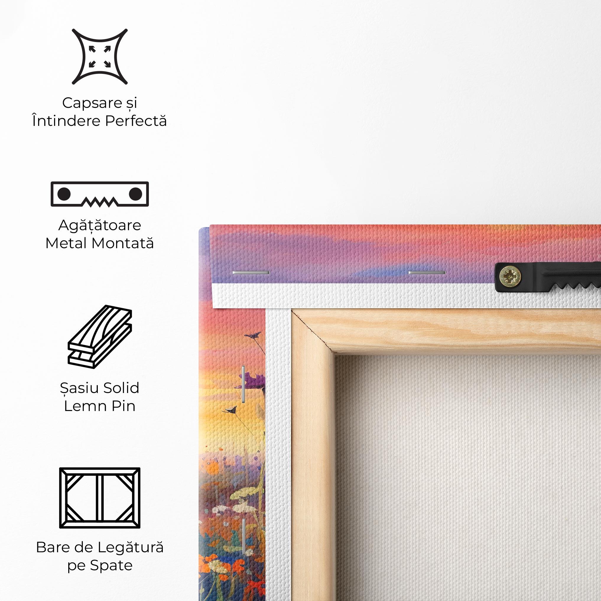 Tablou Canvas Dreamy Field Flowers mockup 5