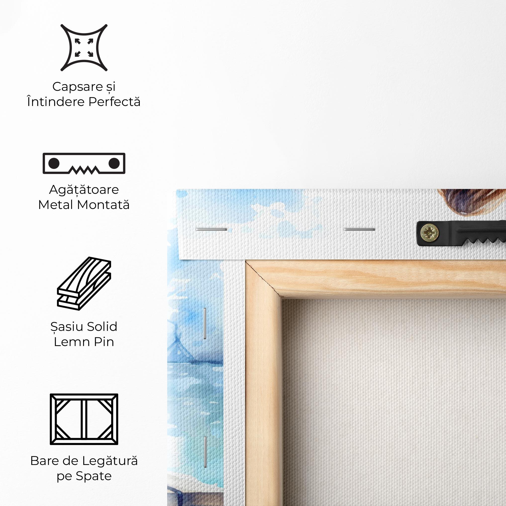 Tablou Canvas Lake Blue Woman mockup 5