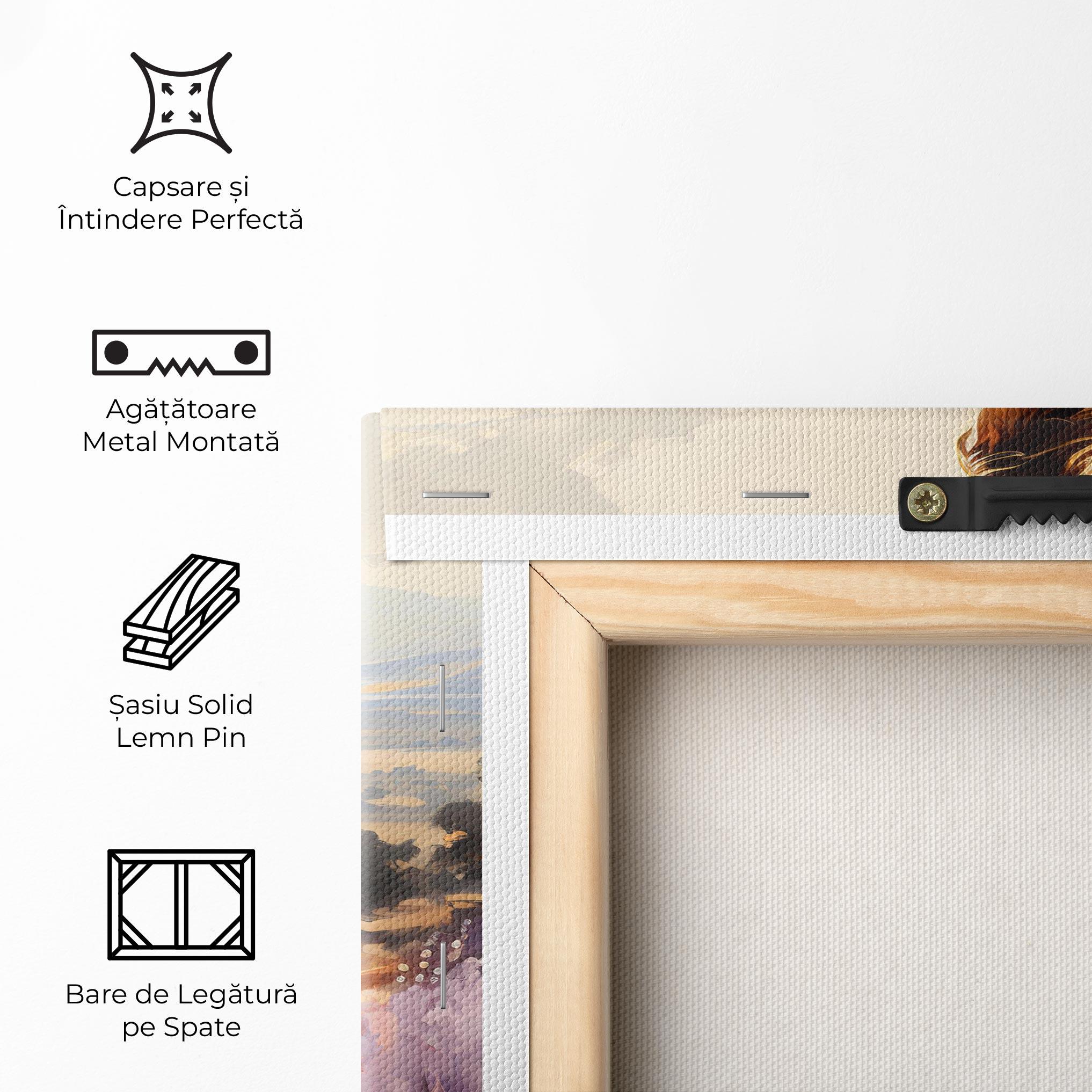 Tablou Canvas Purple Dress Woman mockup 5