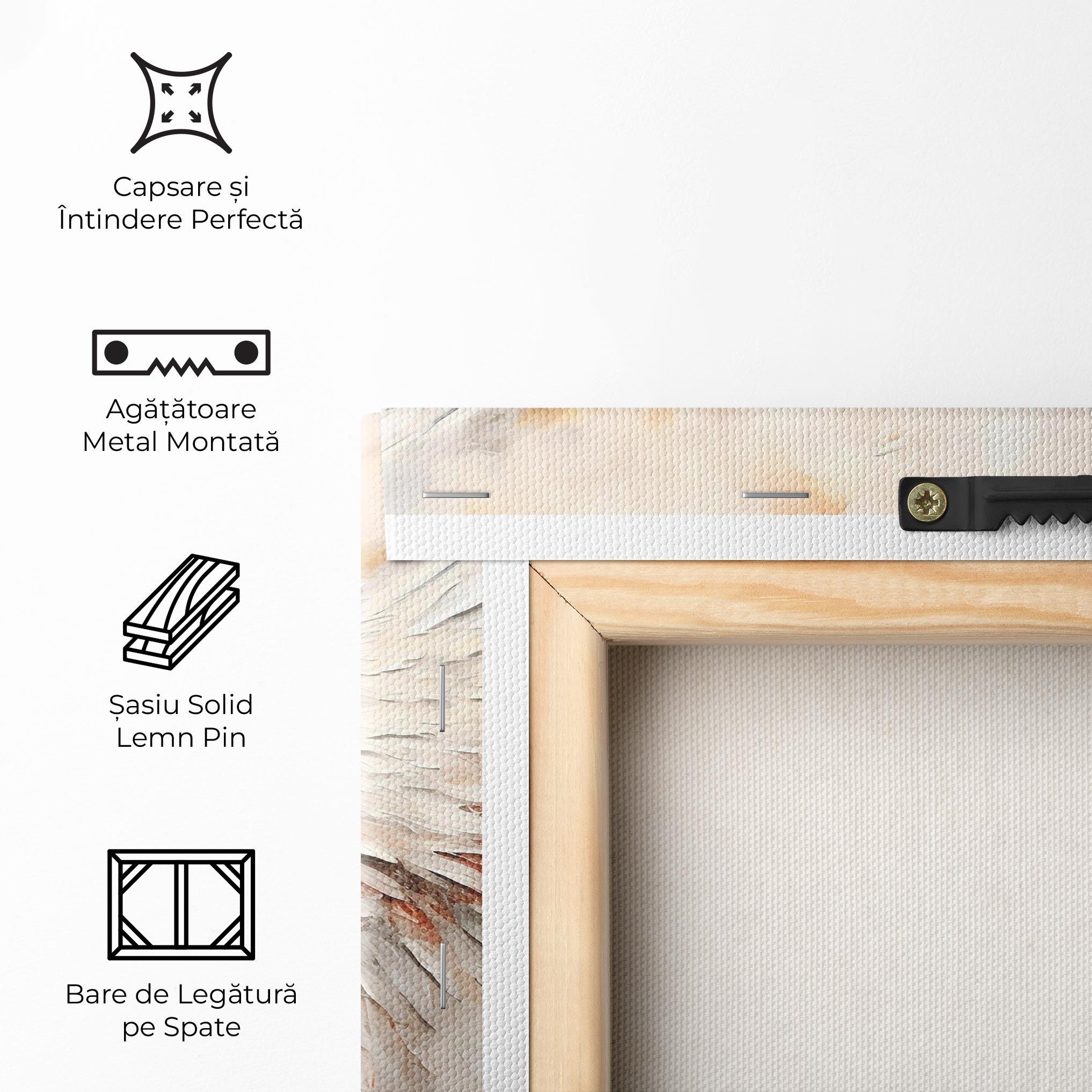 Tablou Canvas White Bloody Wings mockup 5