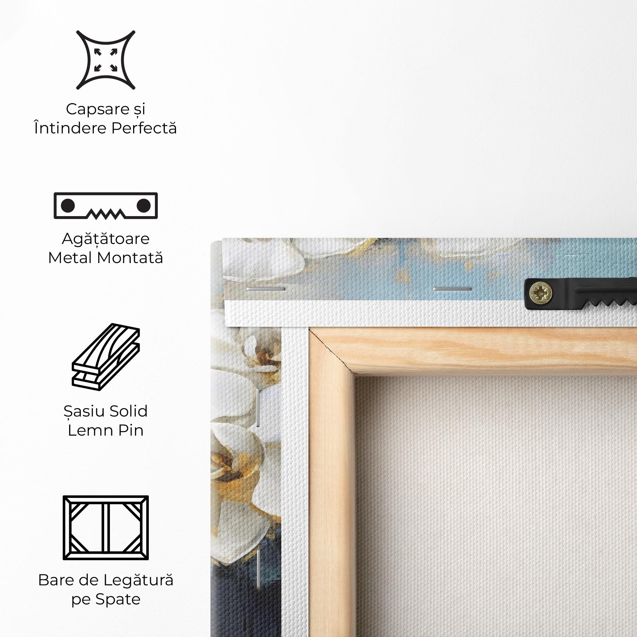 Tablou Canvas White Orchids Painting mockup 5