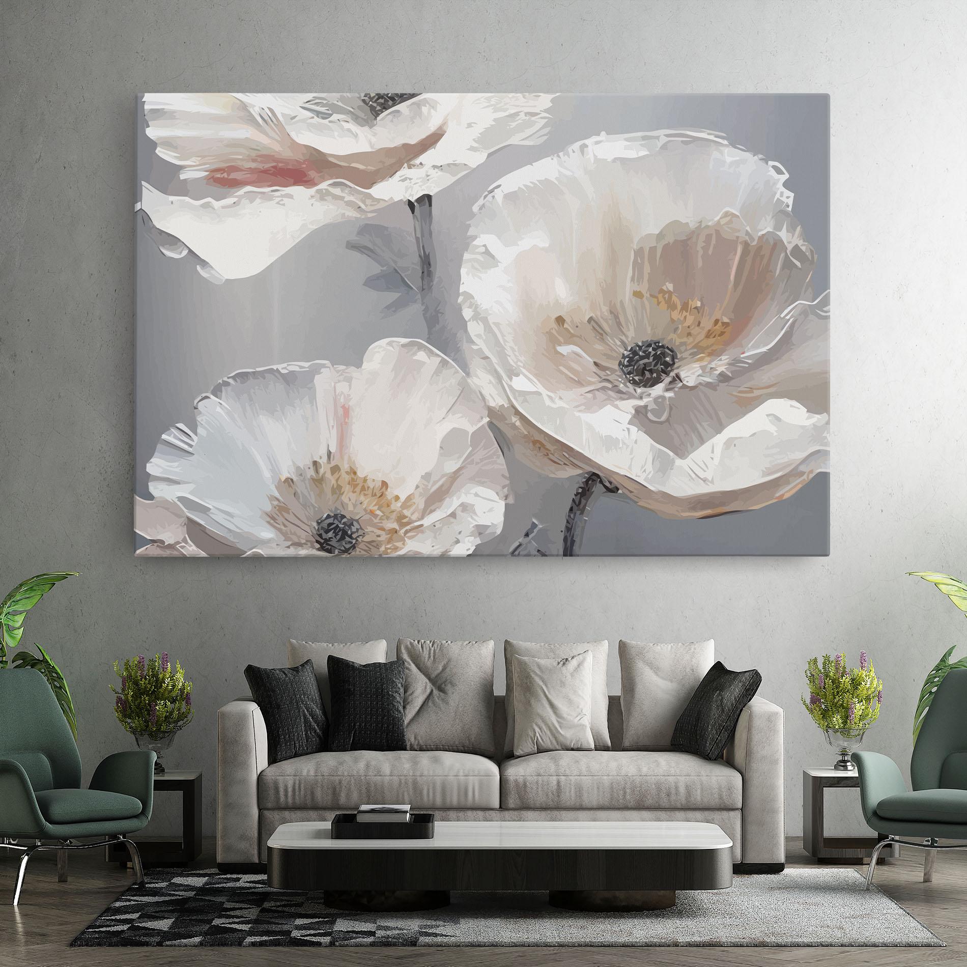 Tablou Canvas Cream Mix Flower mockup 7