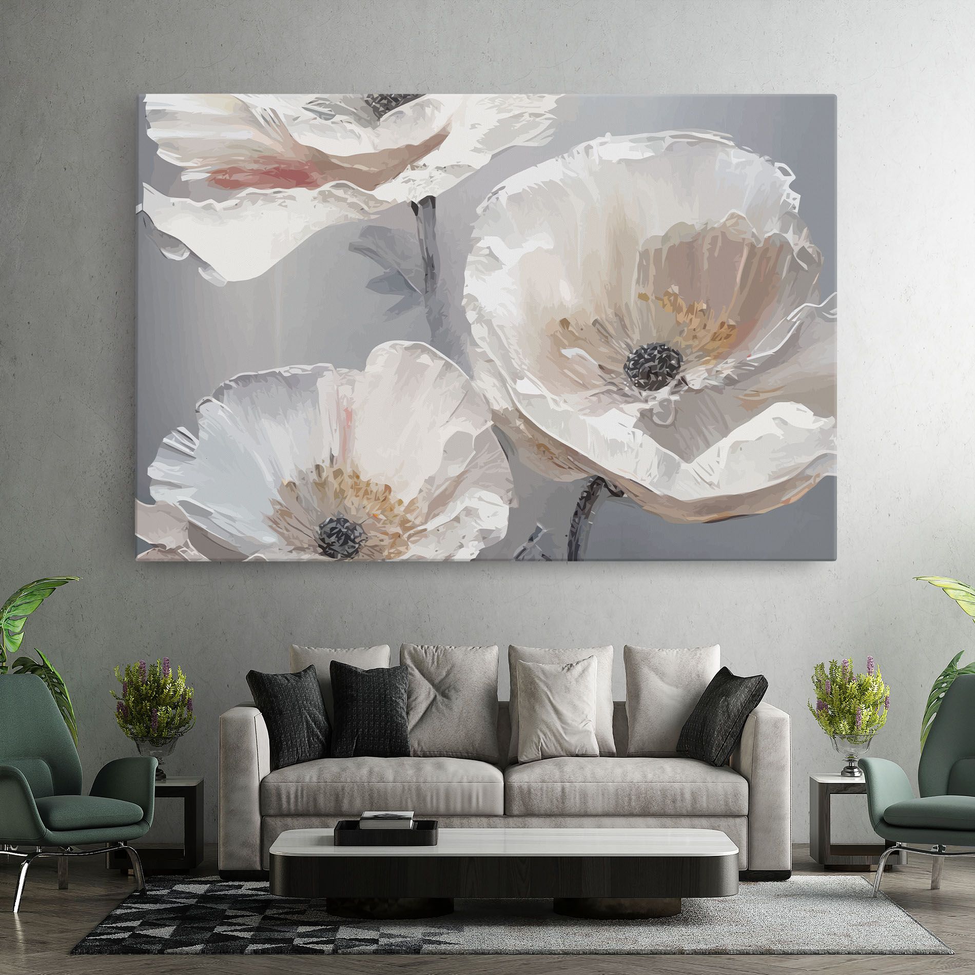 Cream Mix Flower mockup 7