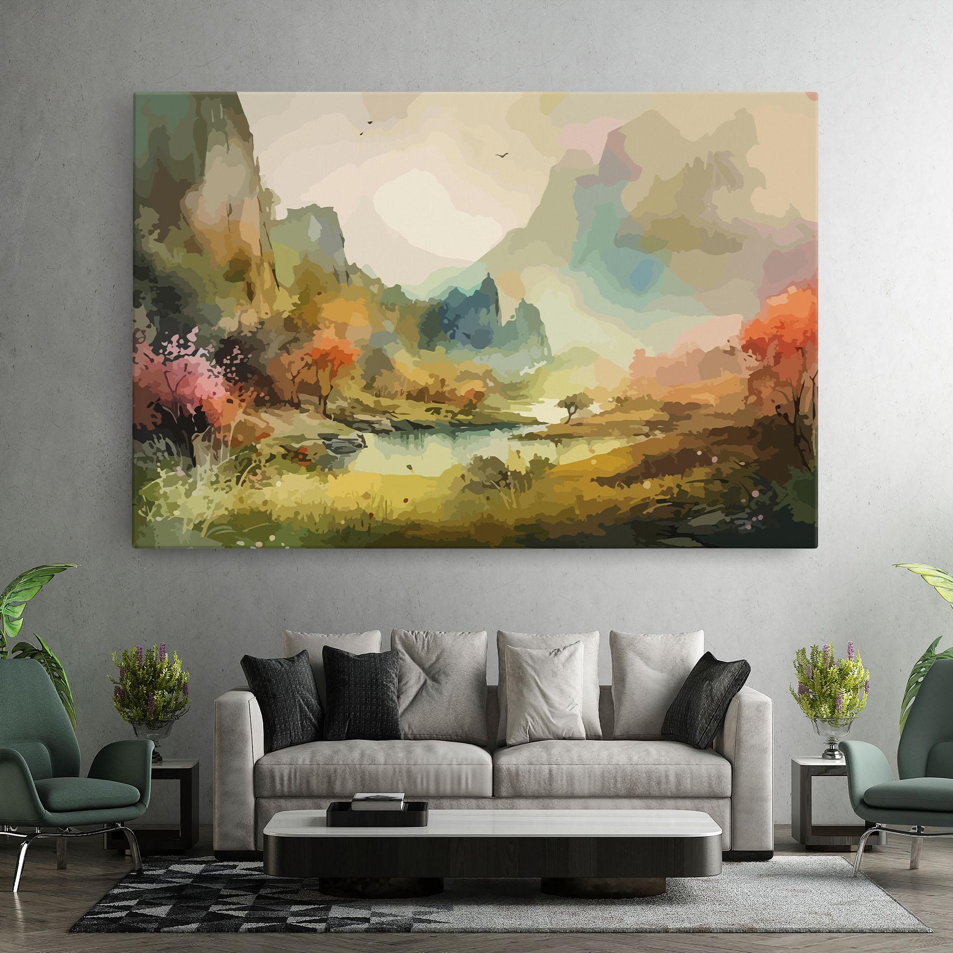 Tablou Canvas Nature Painting mockup 7