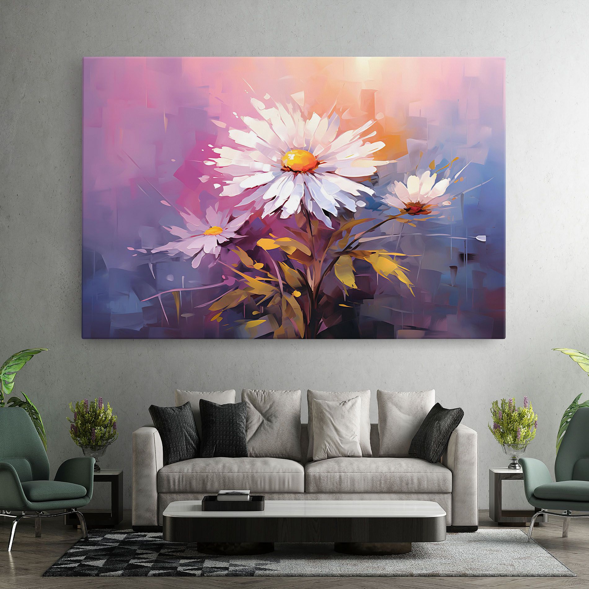 White Flower On Purple mockup 7