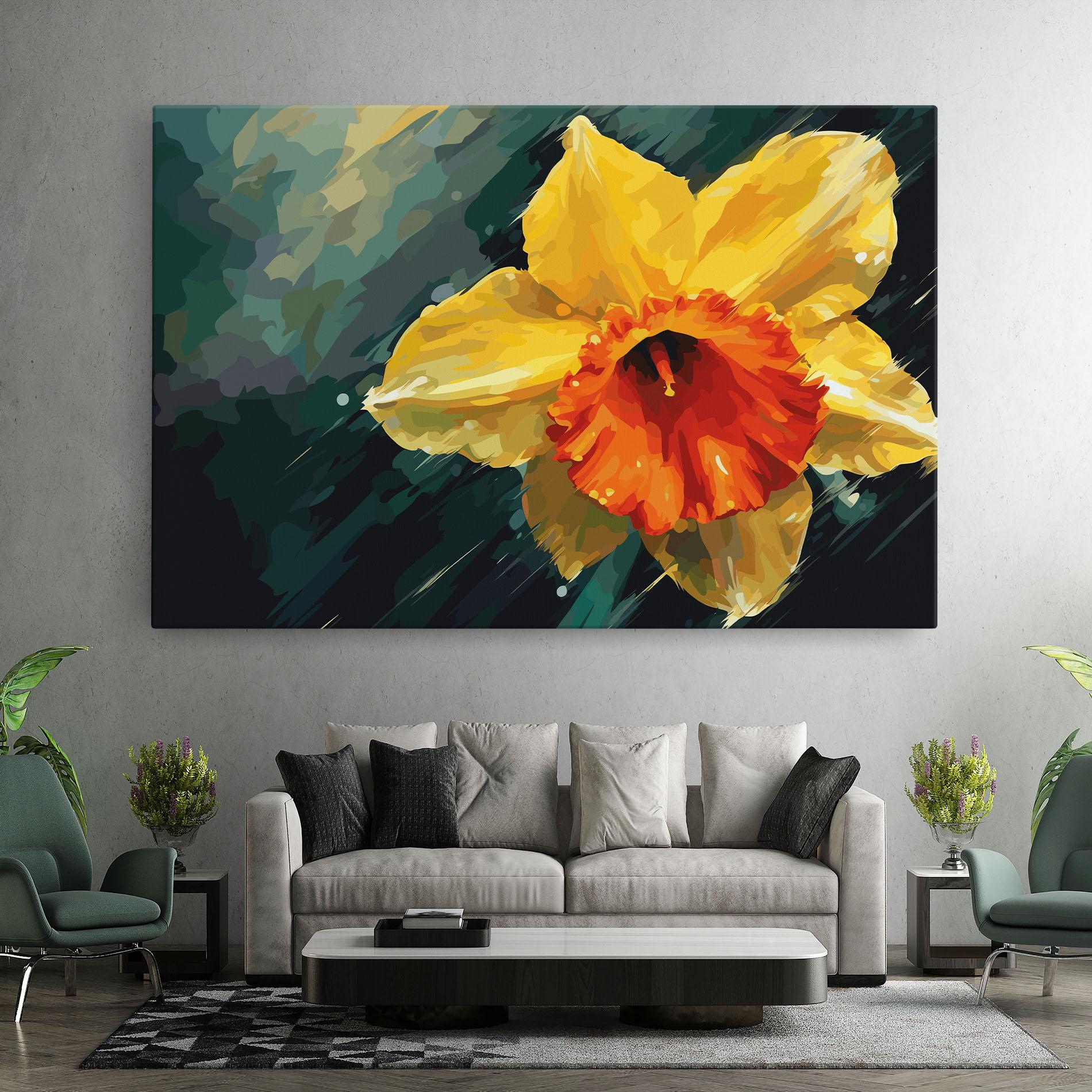 Tablou Canvas Yellow Flower Art mockup 7