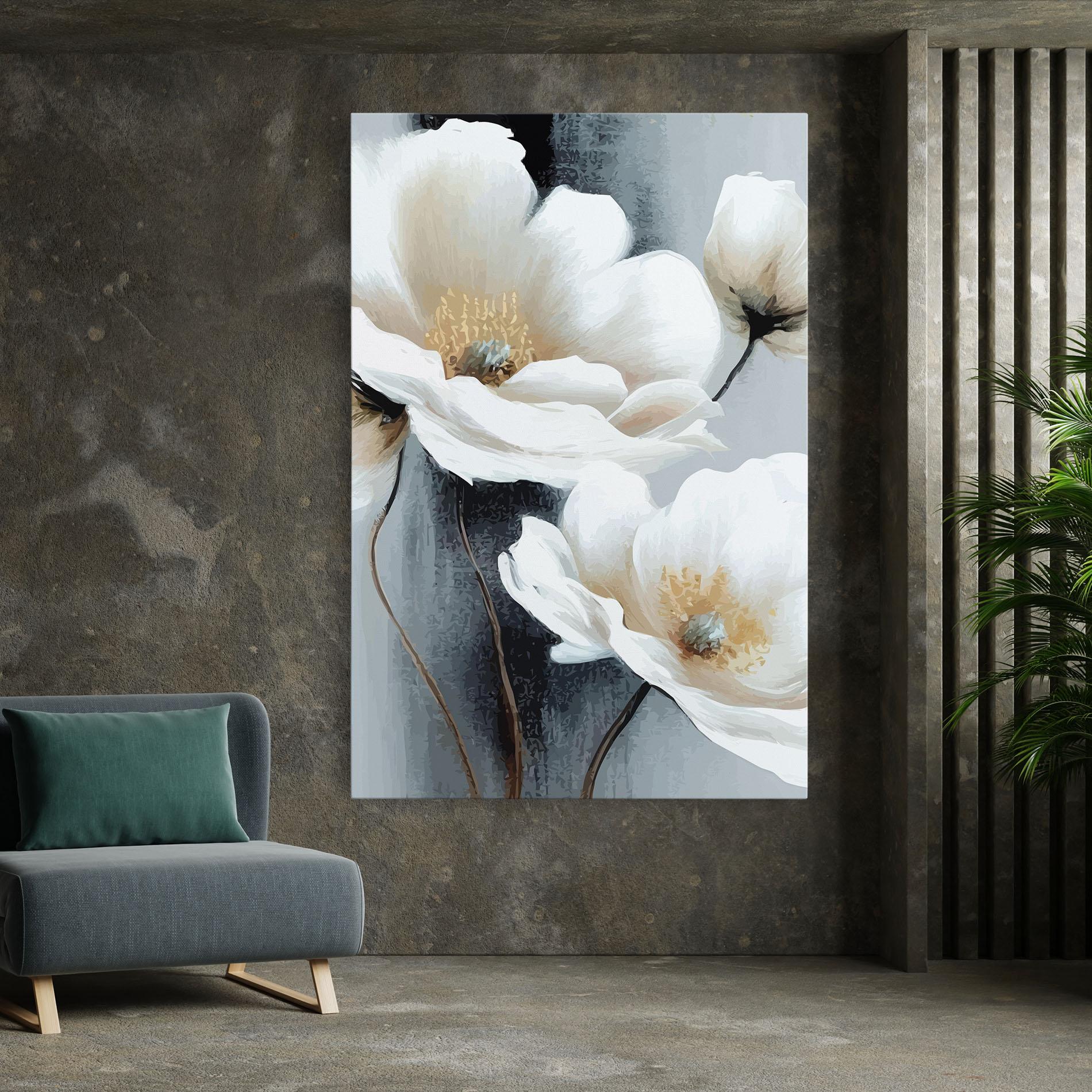 Tablou Canvas Paint Texture Flower mockup 7