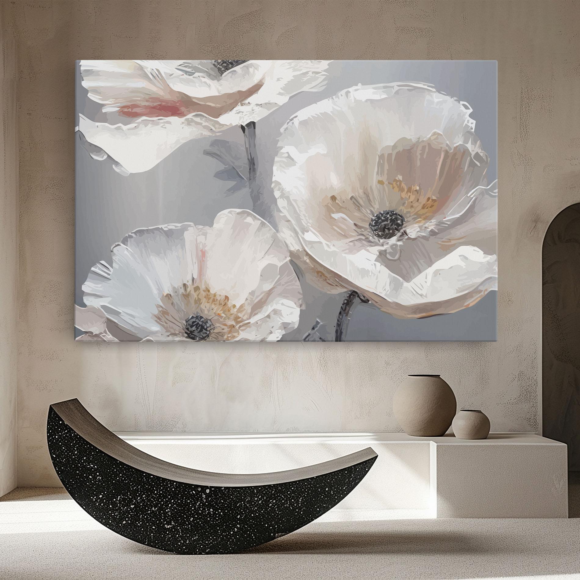 Tablou Canvas Cream Mix Flower mockup 8