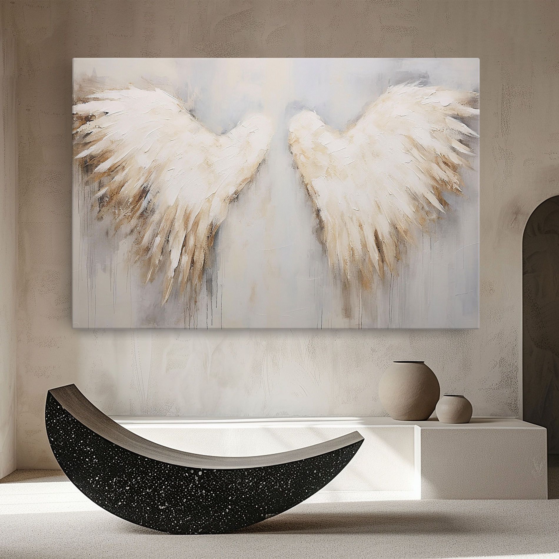 Cream White Wings mockup 8