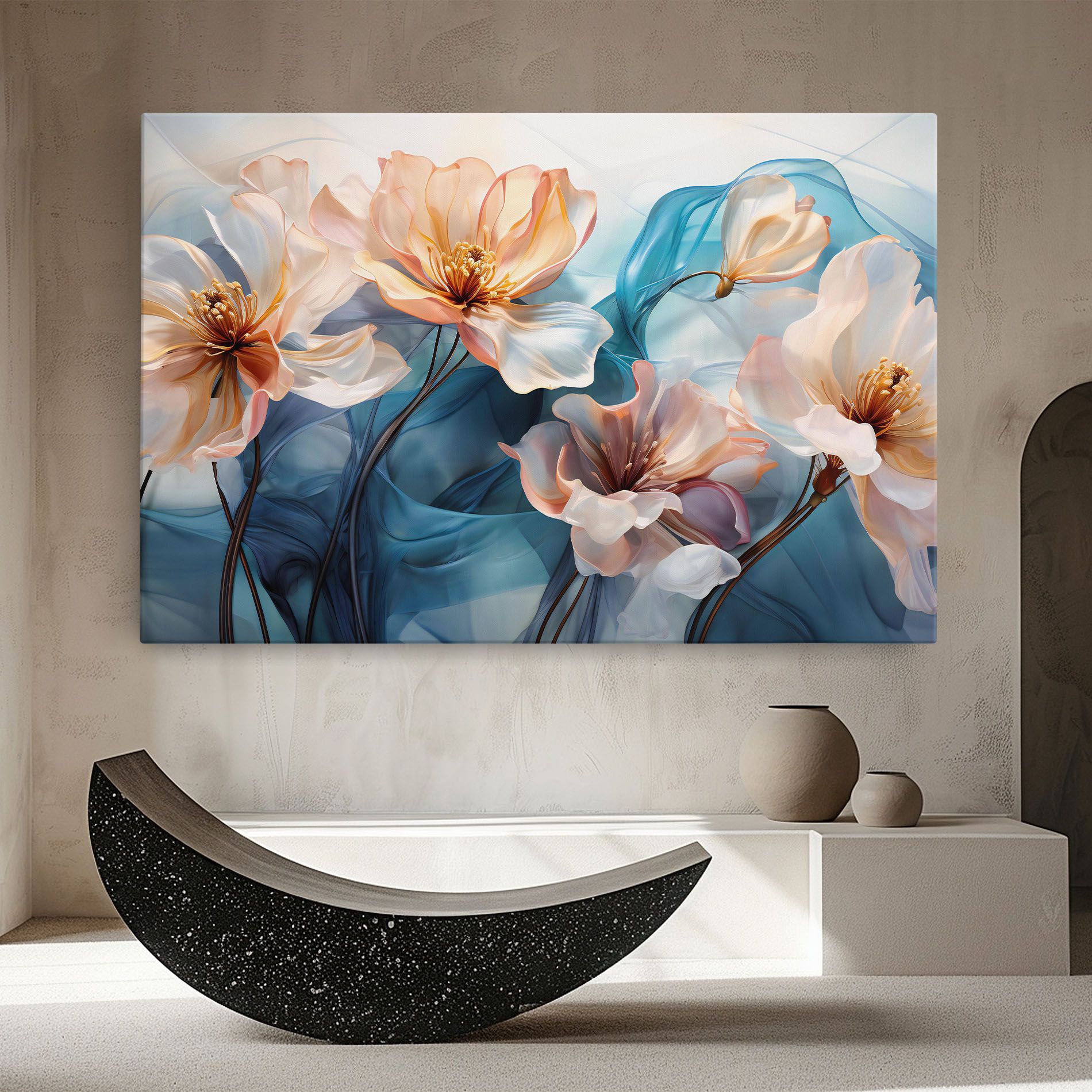 Pink Flowers Floating mockup 8