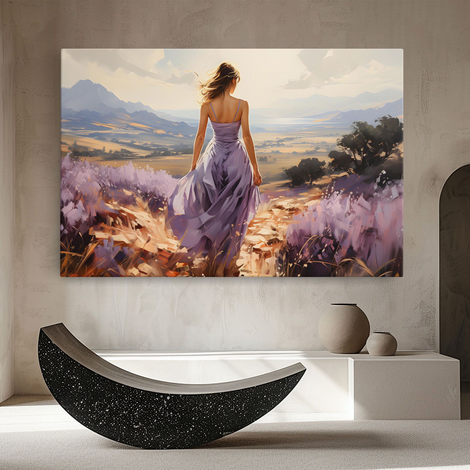 Purple Dress Woman mockup 8