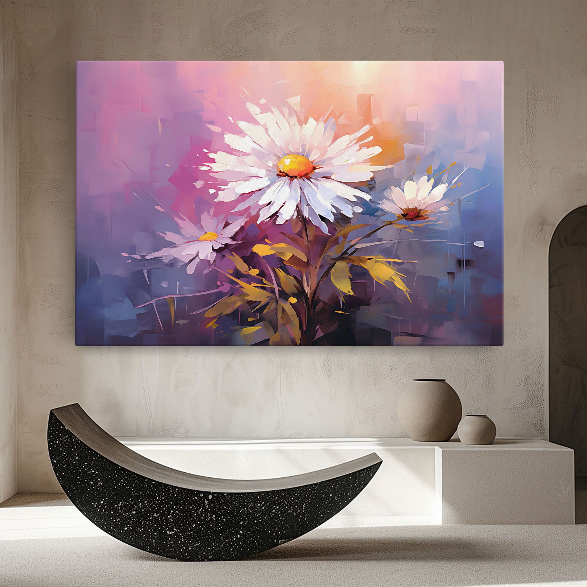 White Flower On Purple mockup 8