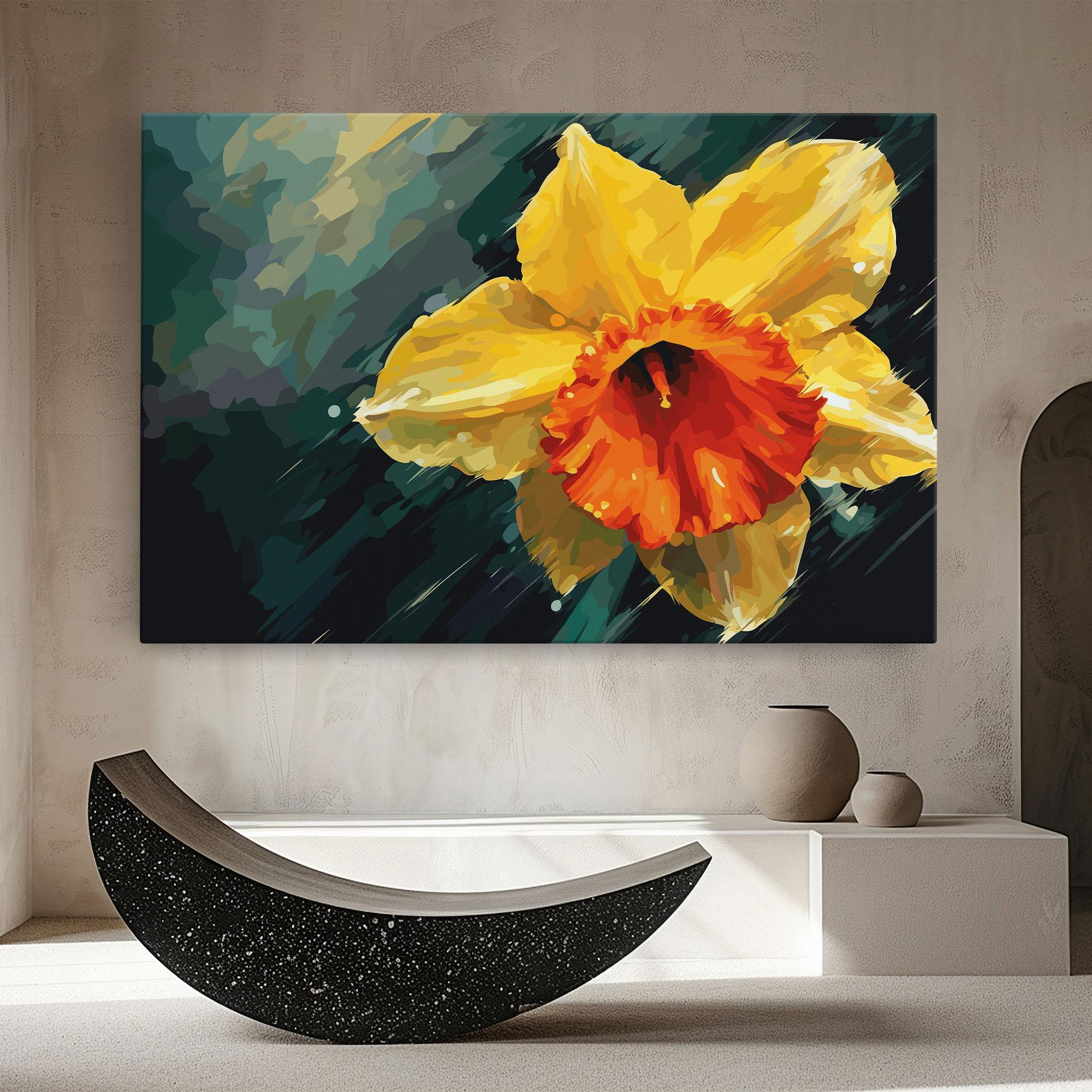 Tablou Canvas Yellow Flower Art mockup 8