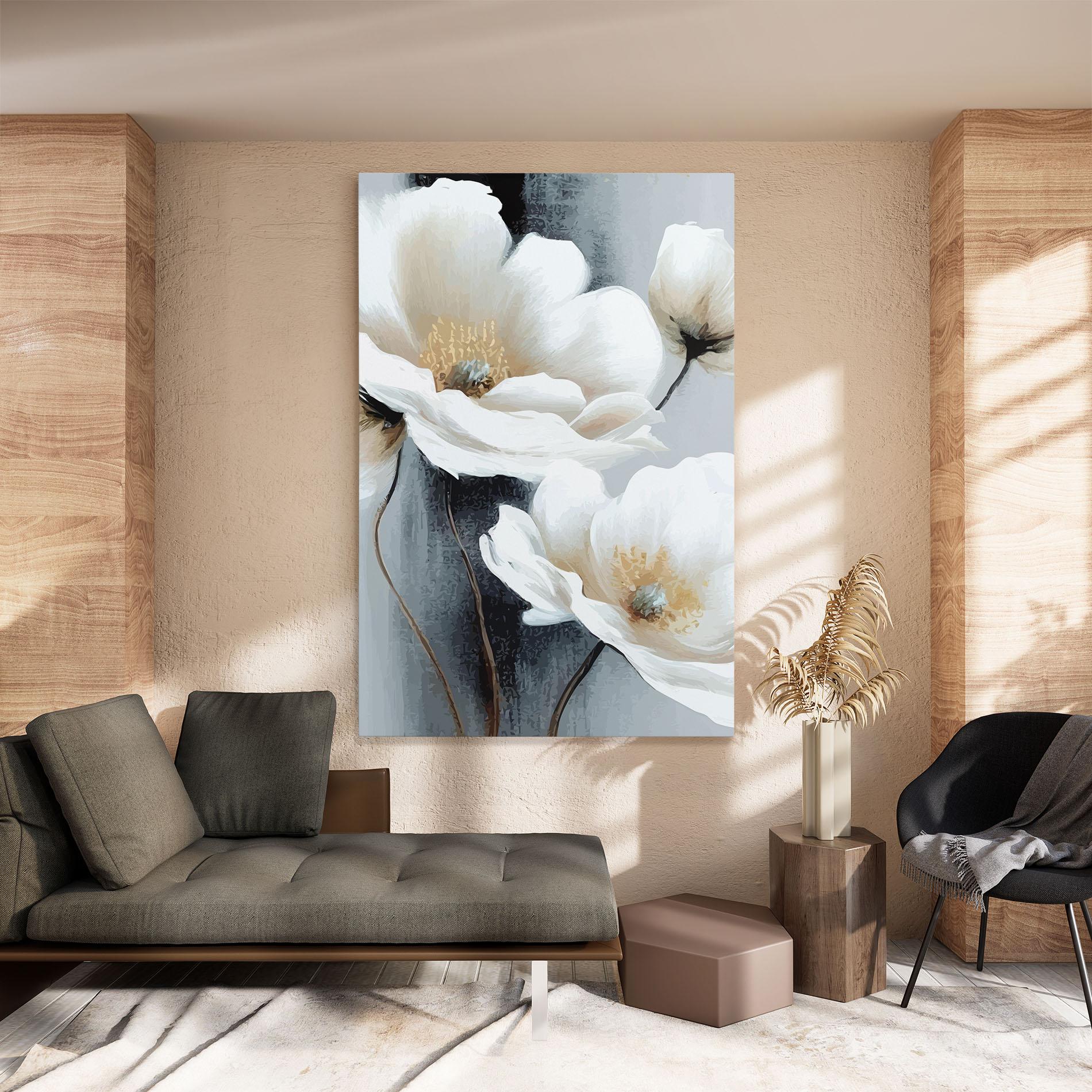 Tablou Canvas Paint Texture Flower mockup 8