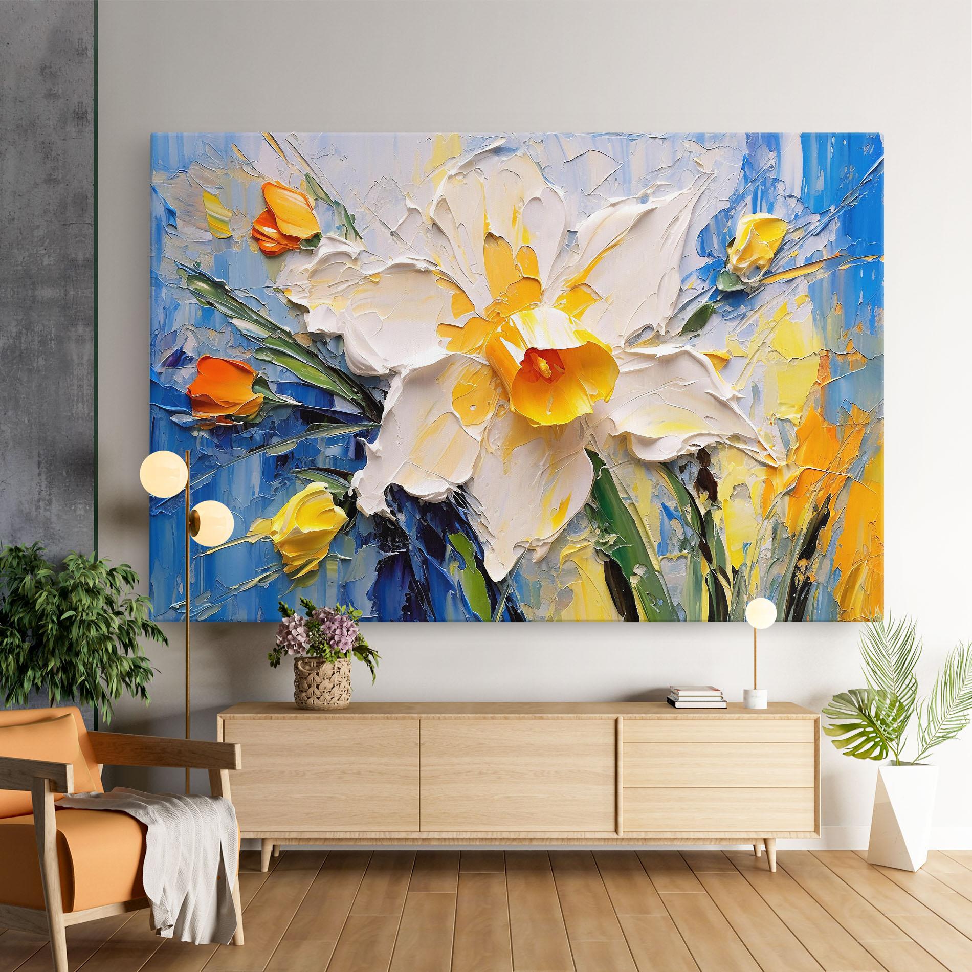 Tablou Canvas Abstract Flower Art mockup 9