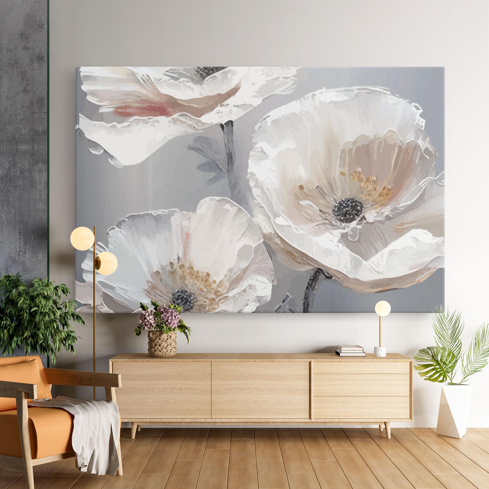 Tablou Canvas Cream Mix Flower mockup 9