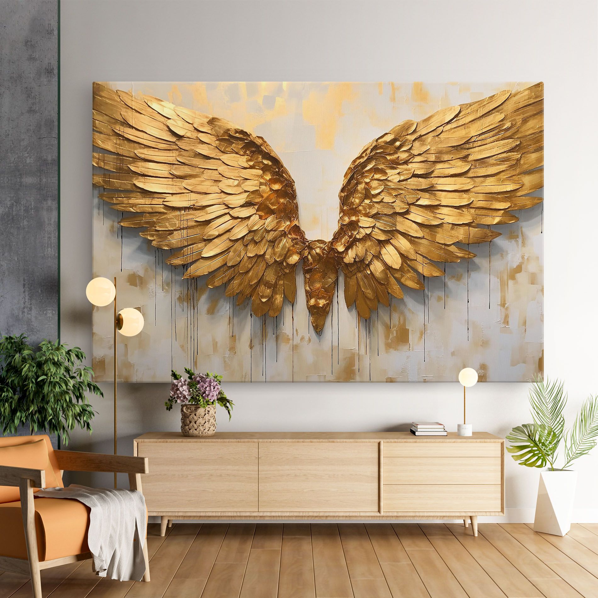 Golden Wings Art mockup 9