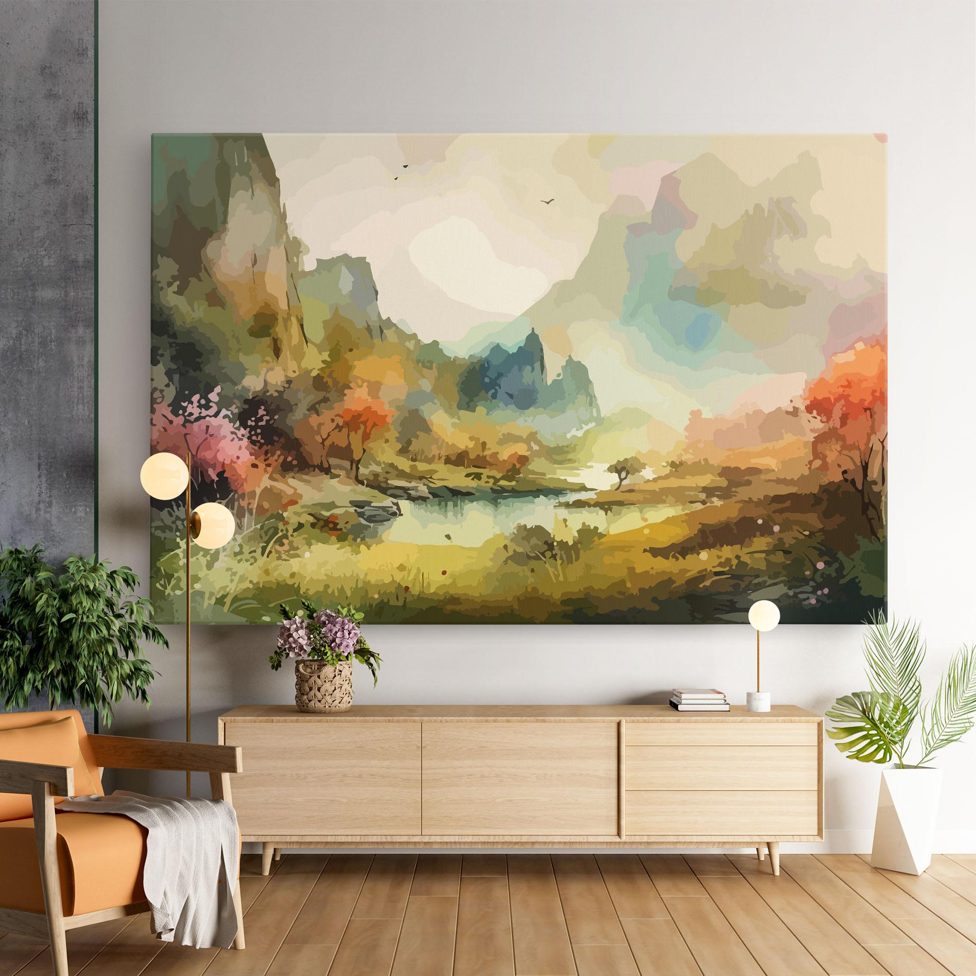 Tablou Canvas Nature Painting mockup 9