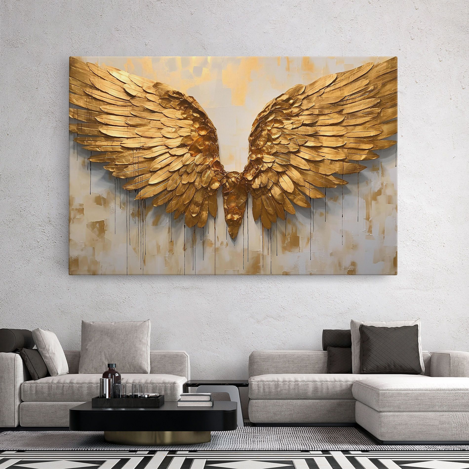 Golden Wings Art mockup 2