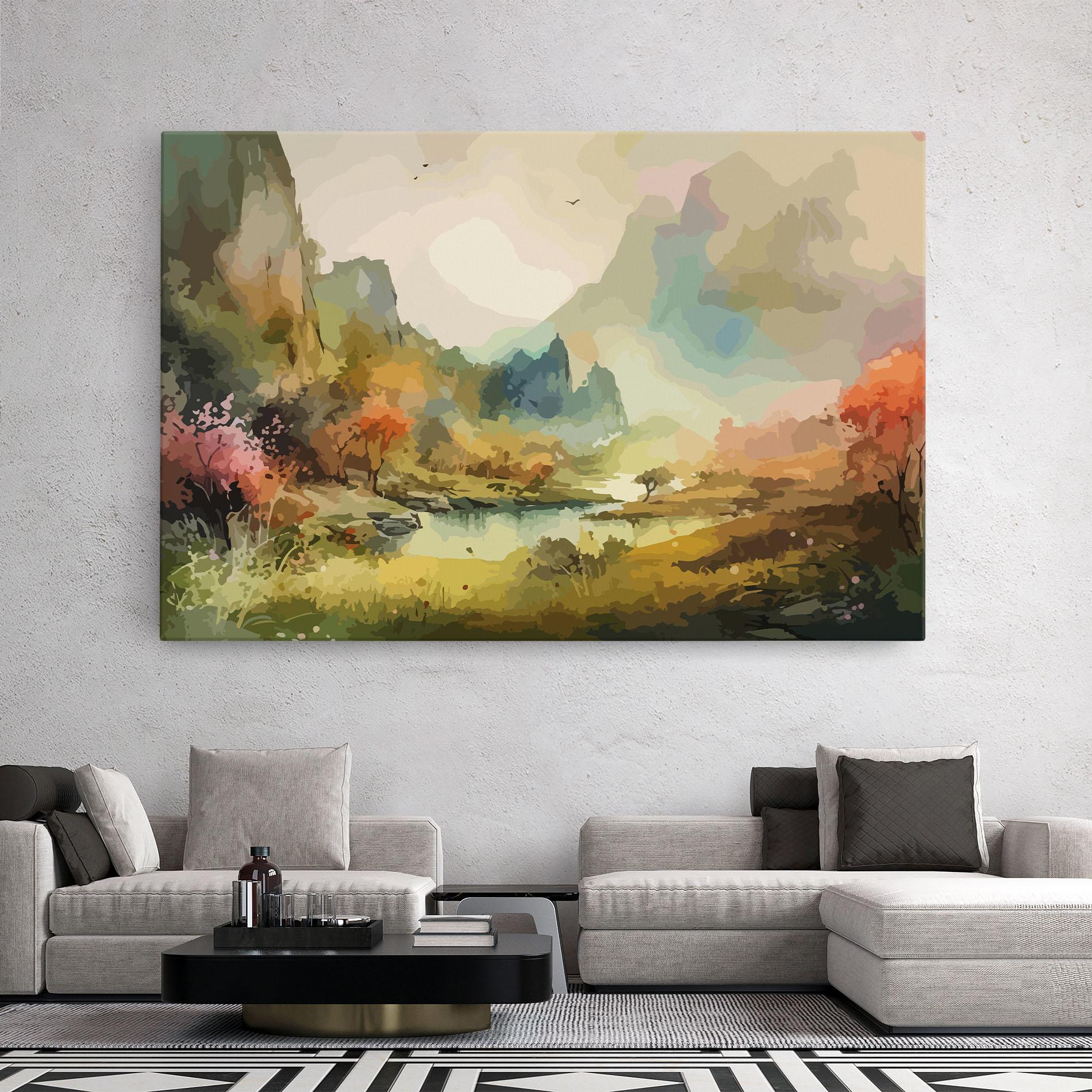 Tablou Canvas Nature Painting mockup 2