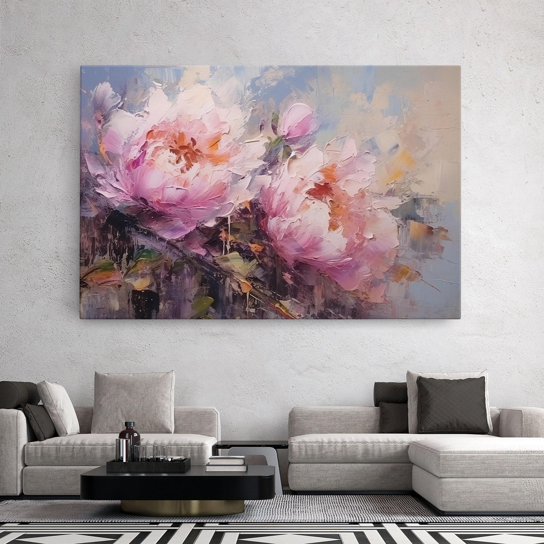 Tablou Canvas Peony Art mockup 2