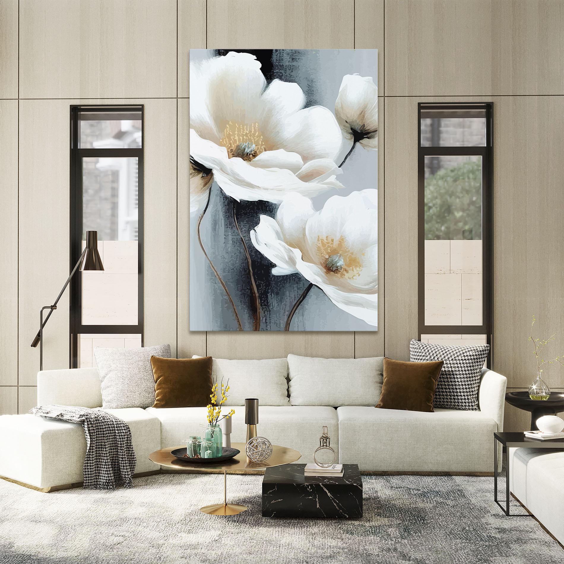 Tablou Canvas Paint Texture Flower mockup 2