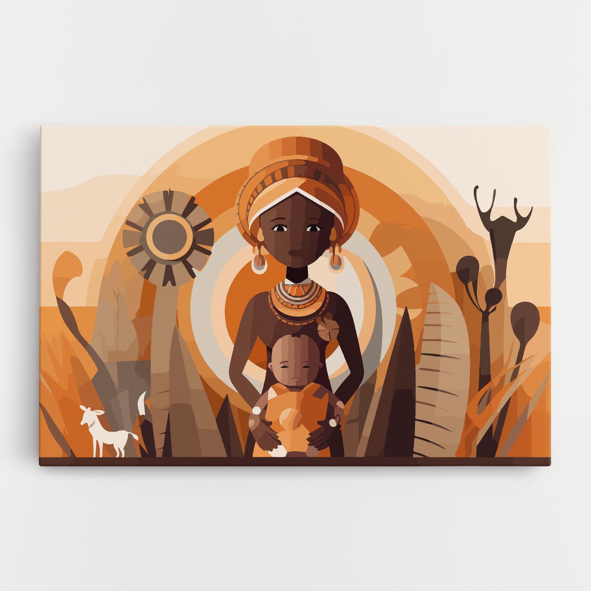 Tablou Canvas African Baby mockup 0