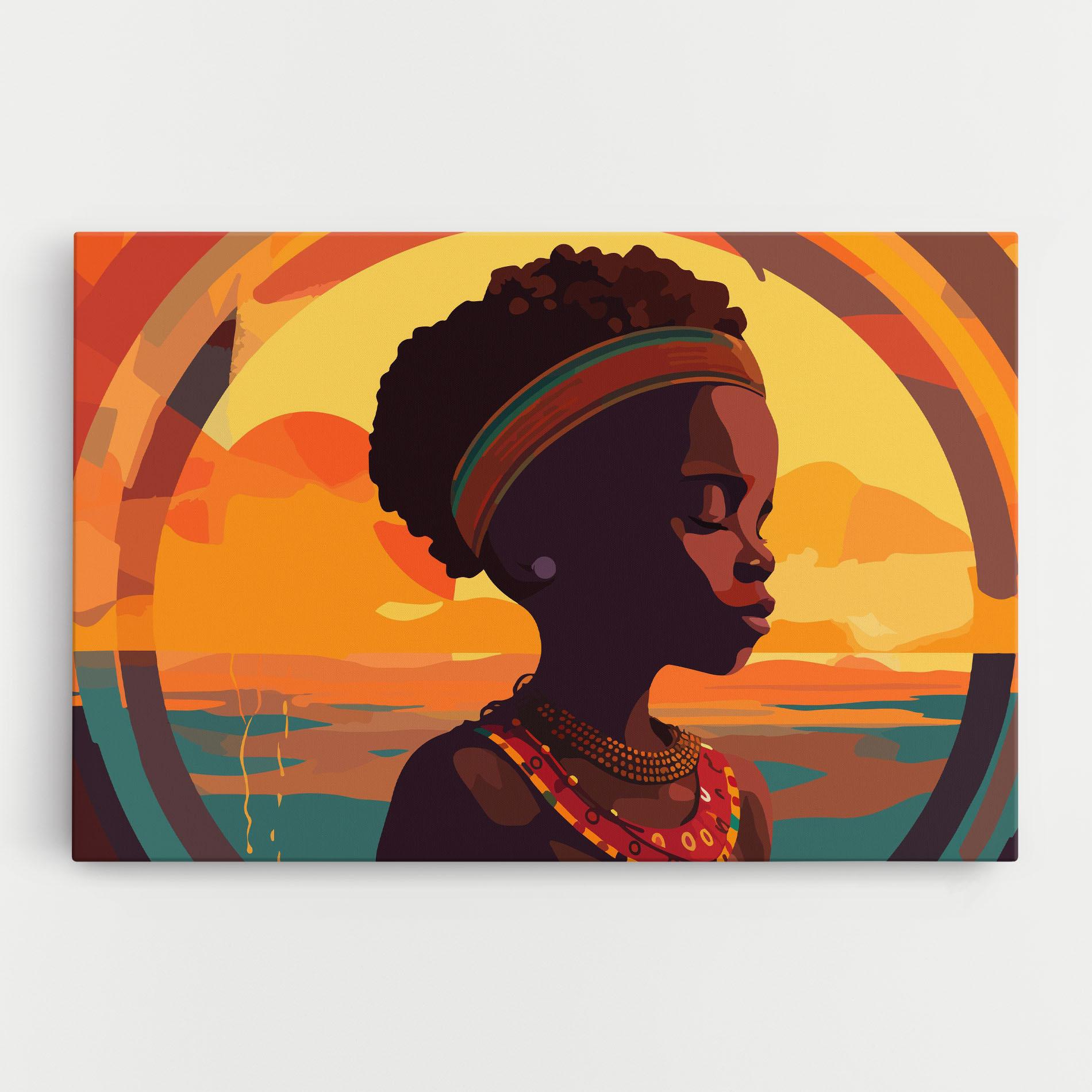 Tablou Canvas African Pretty Child mockup 0