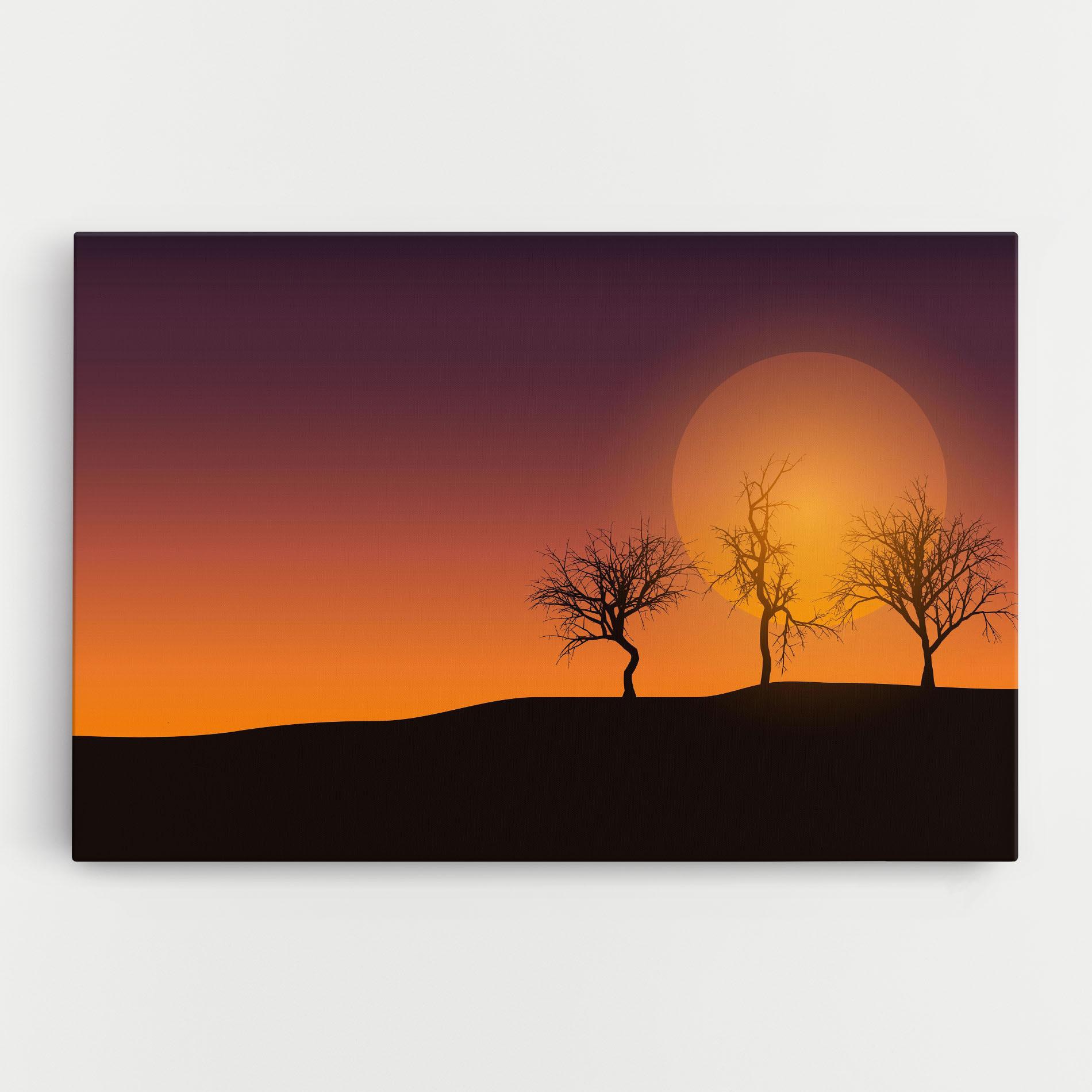 Tablou Canvas African Sunset mockup 0