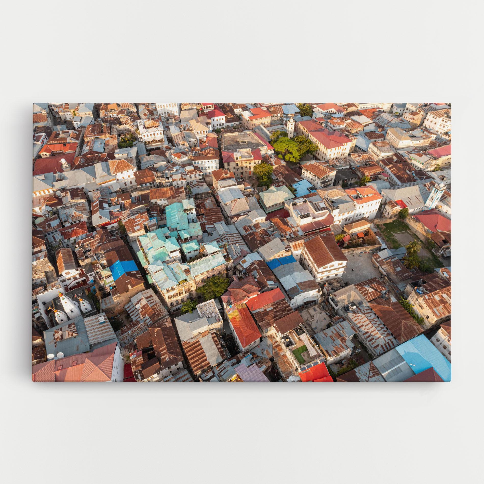 Tablou Canvas Island Tanzania Buildings mockup 0