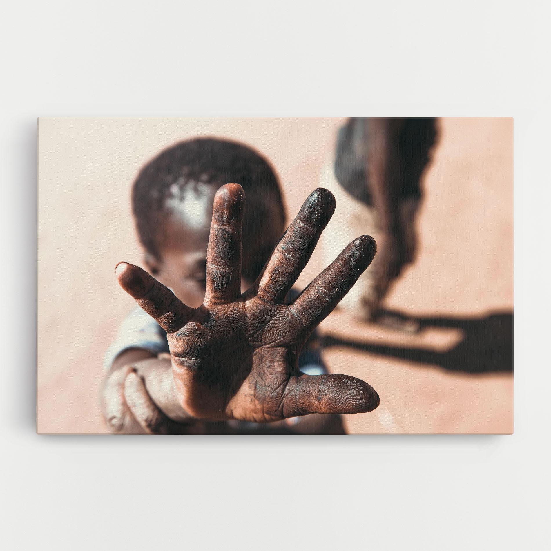 Tablou Canvas Little Dirty Hand mockup 0