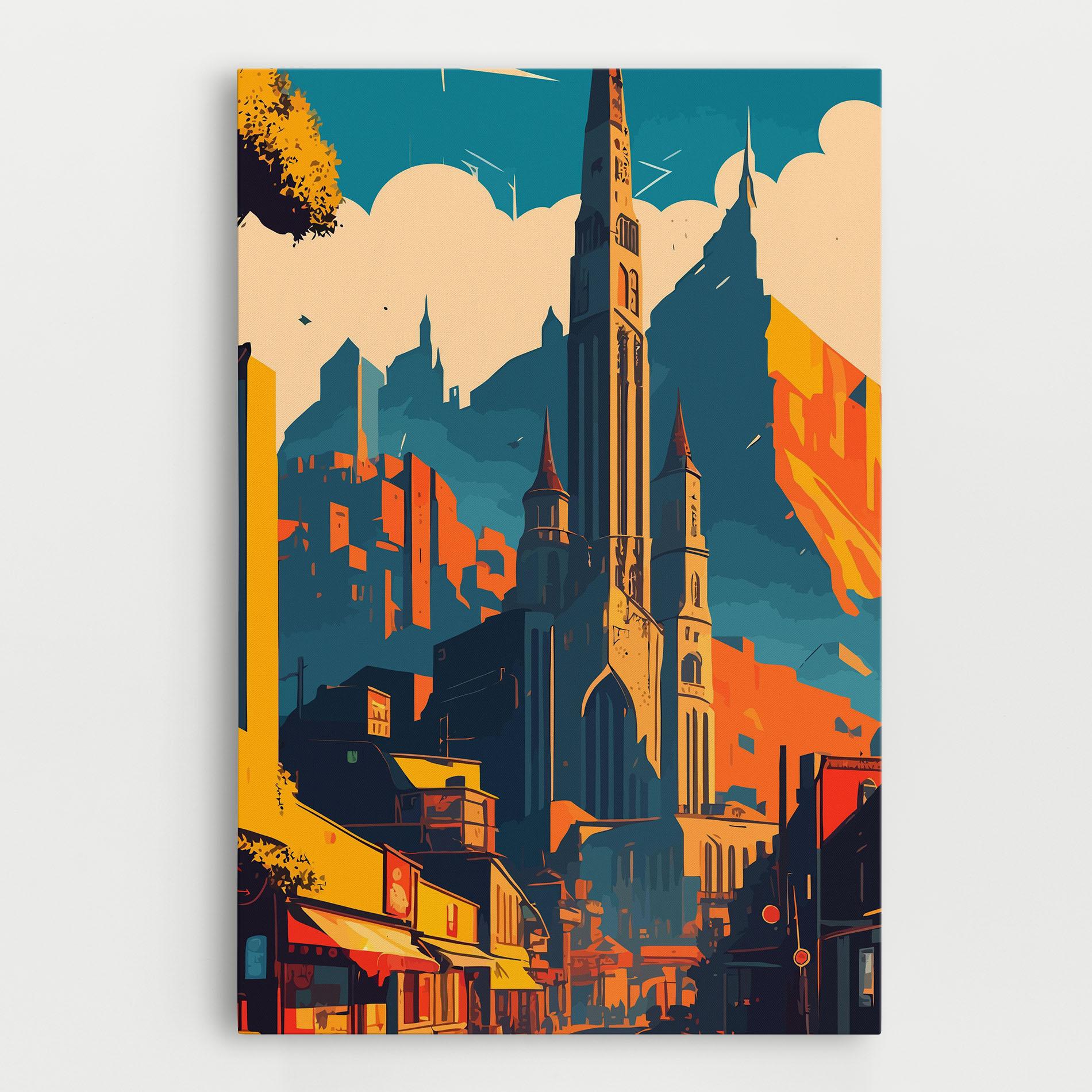 Tablou Canvas African Tower mockup 0