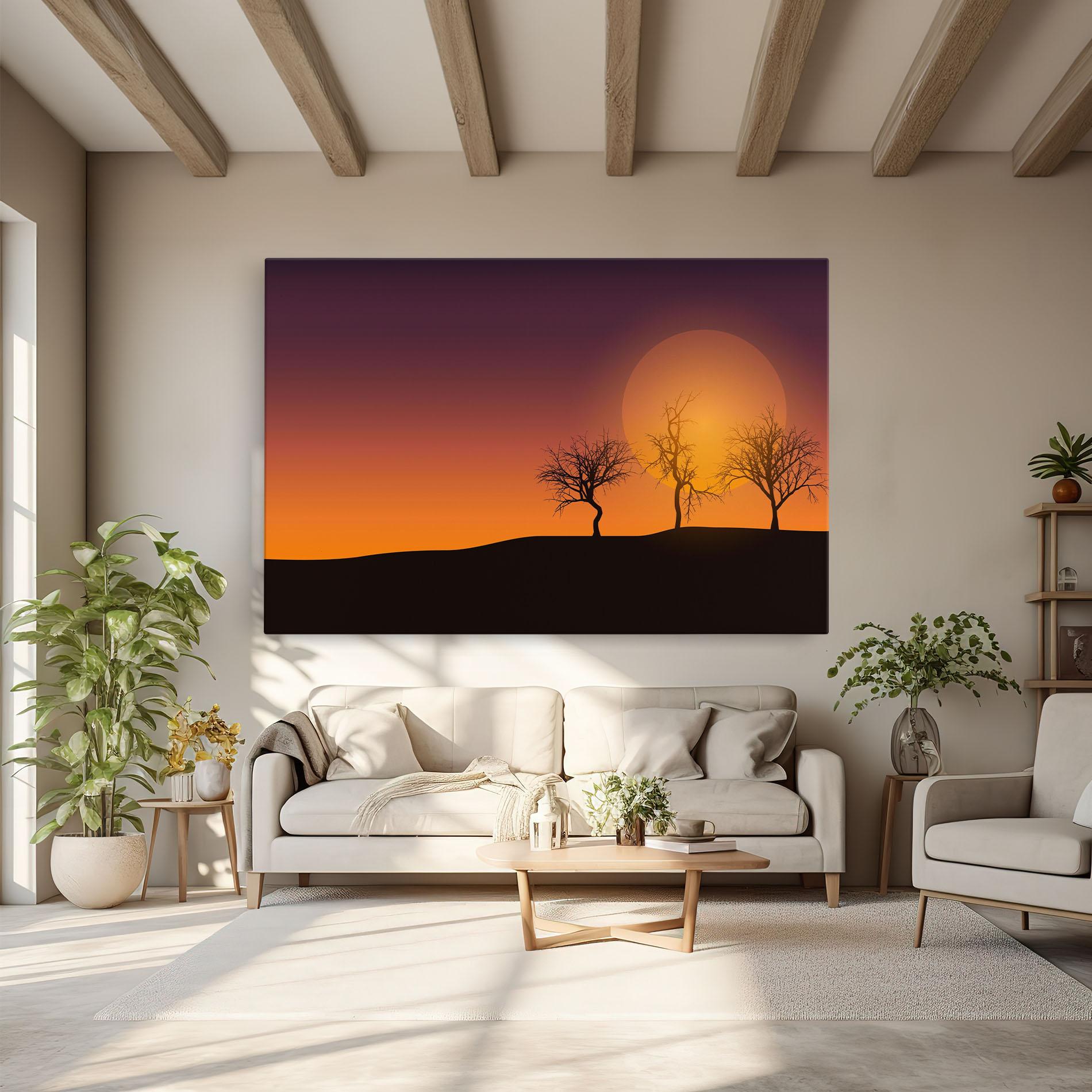 Tablou Canvas African Sunset mockup 6
