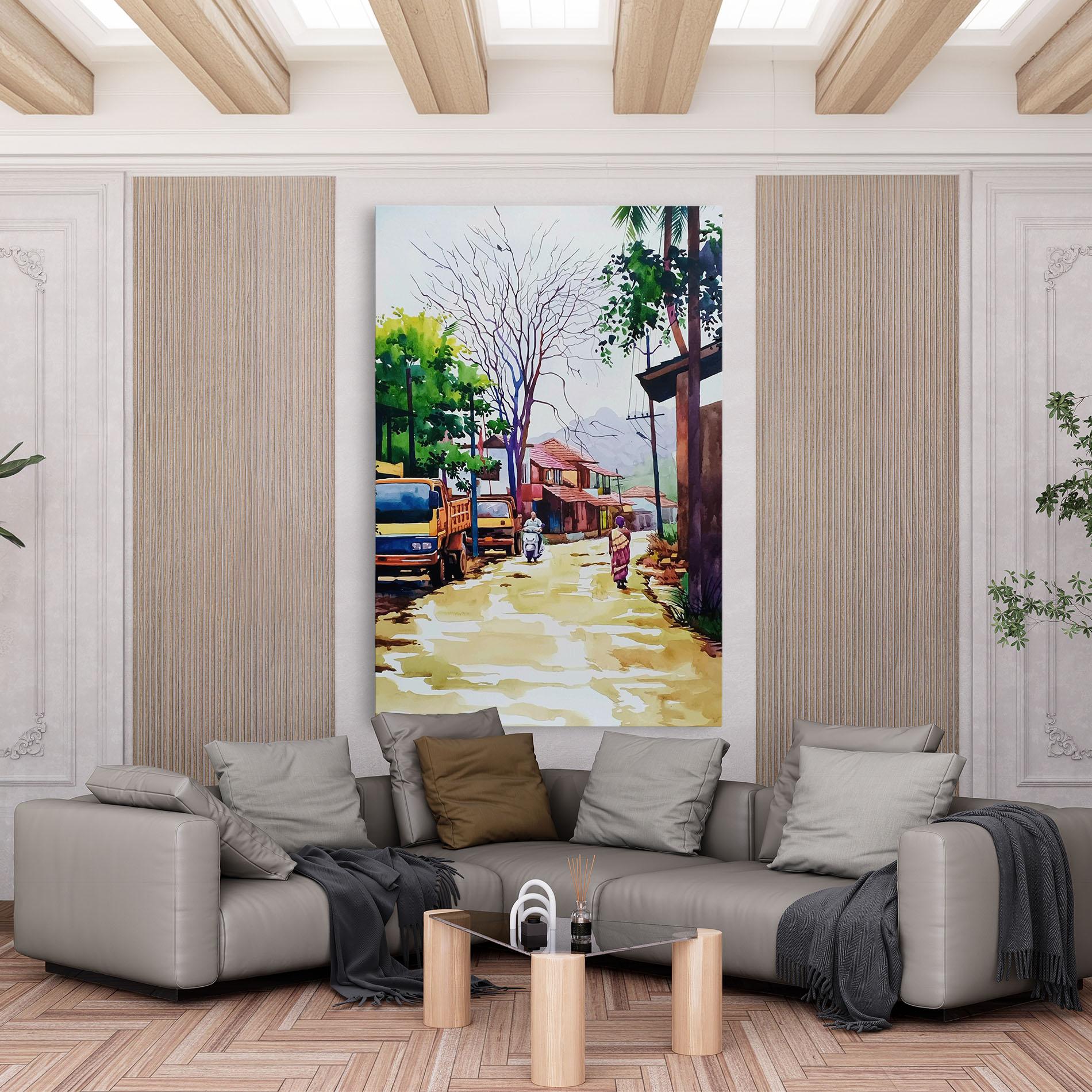 Tablou Canvas African City mockup 6