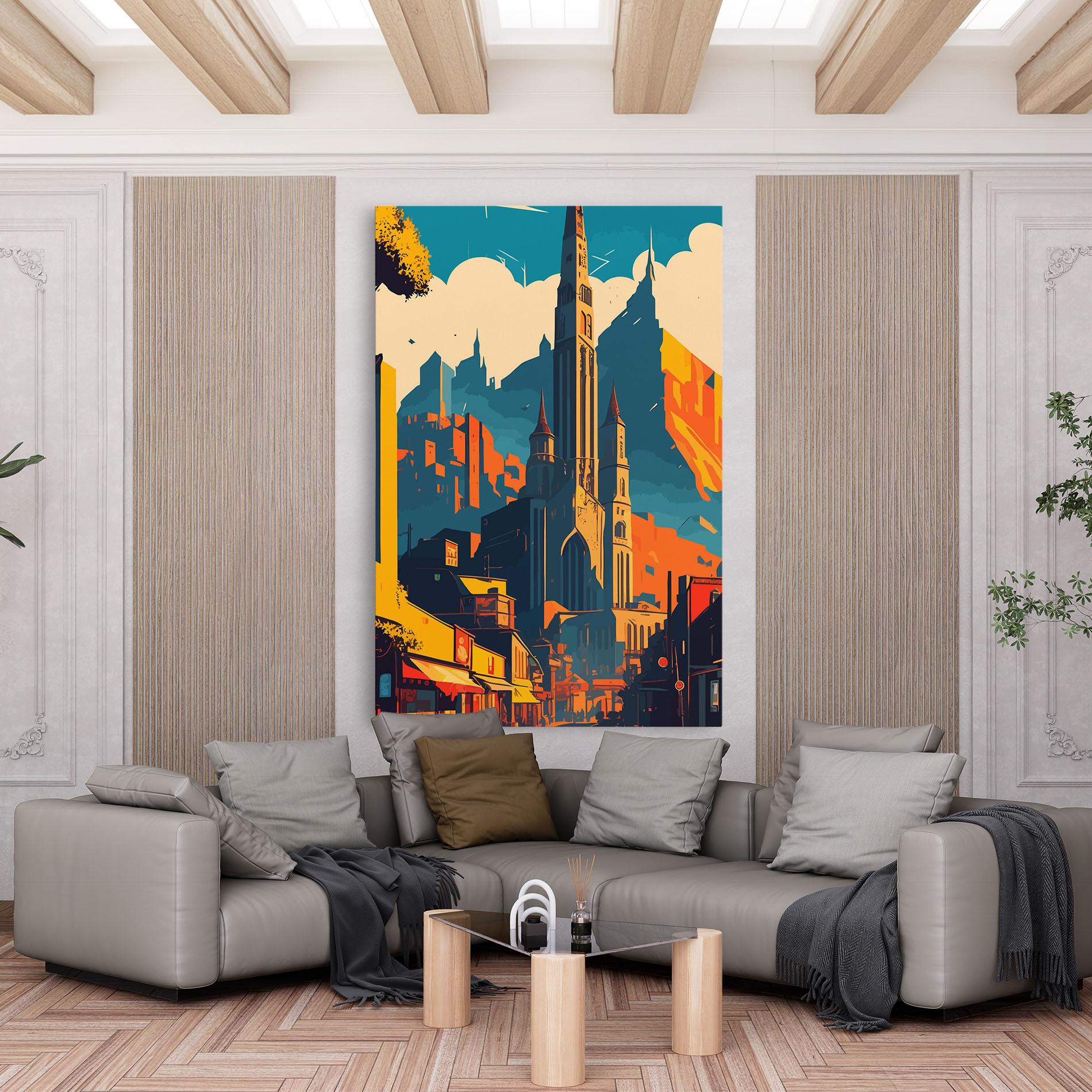 Tablou Canvas African Tower mockup 6