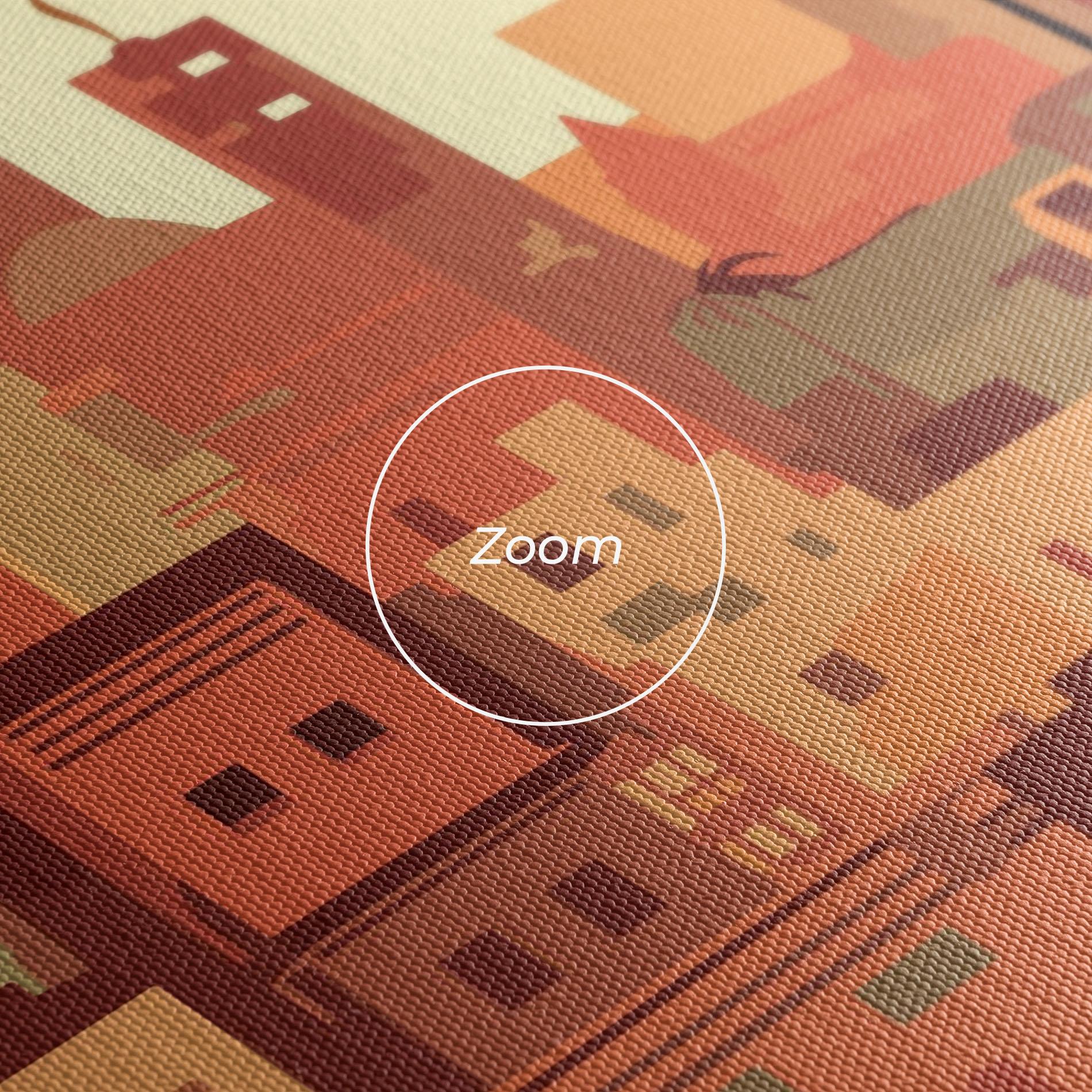 Tablou Canvas Africa City Sunset mockup 3