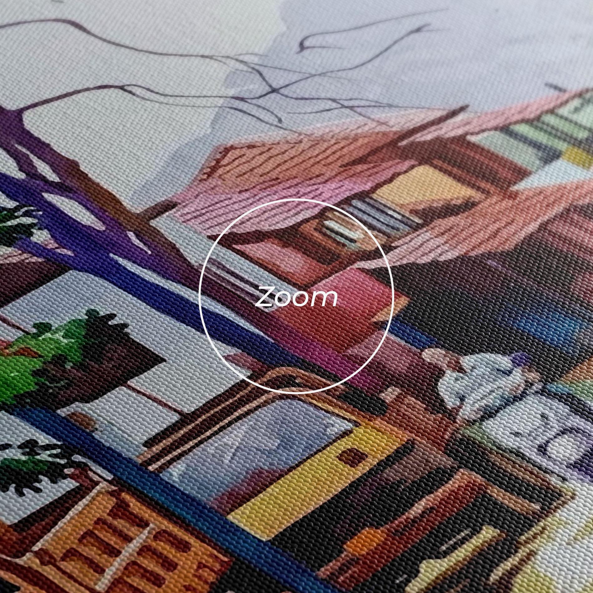 Tablou Canvas African City mockup 3