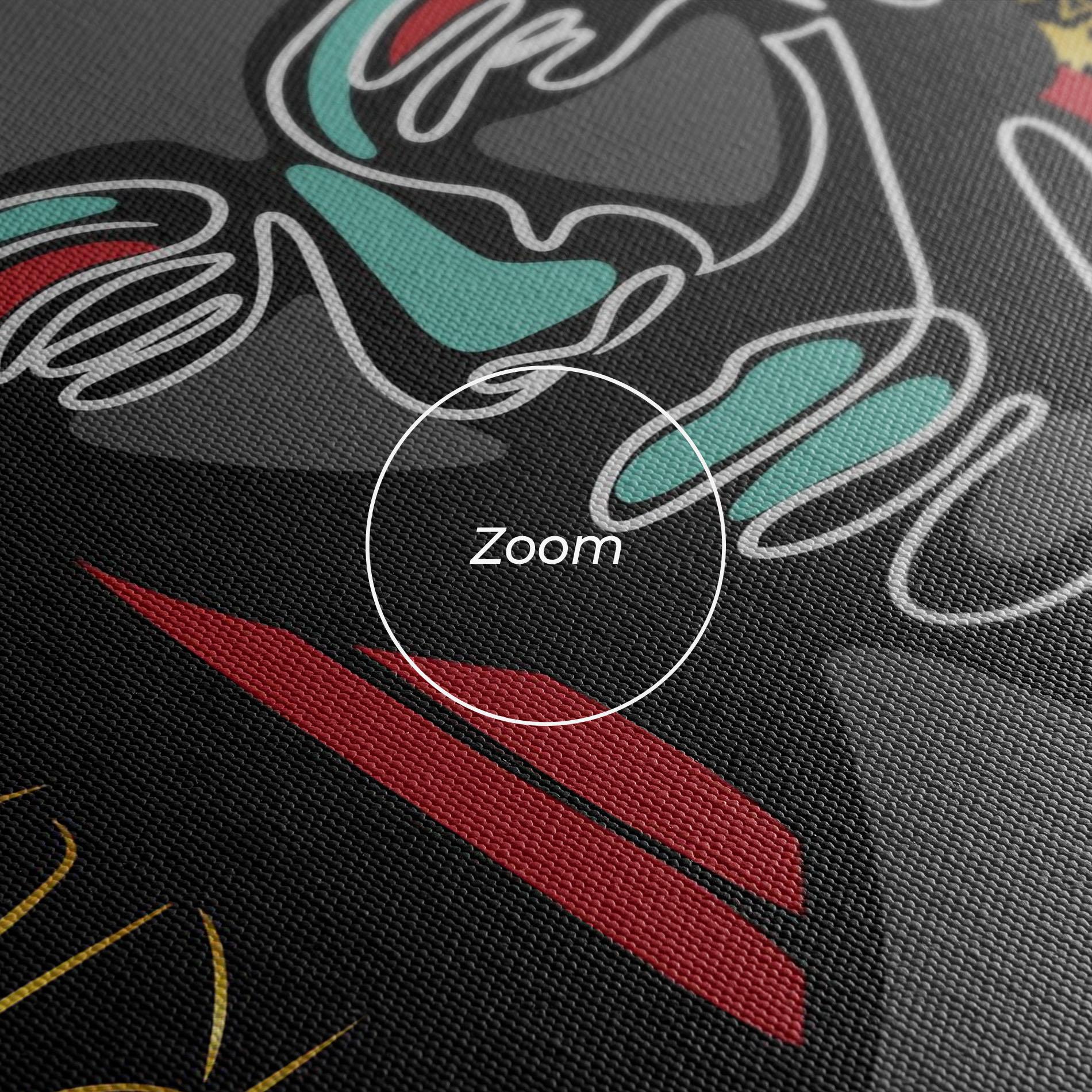 Tablou Canvas Gold African Girl mockup 3