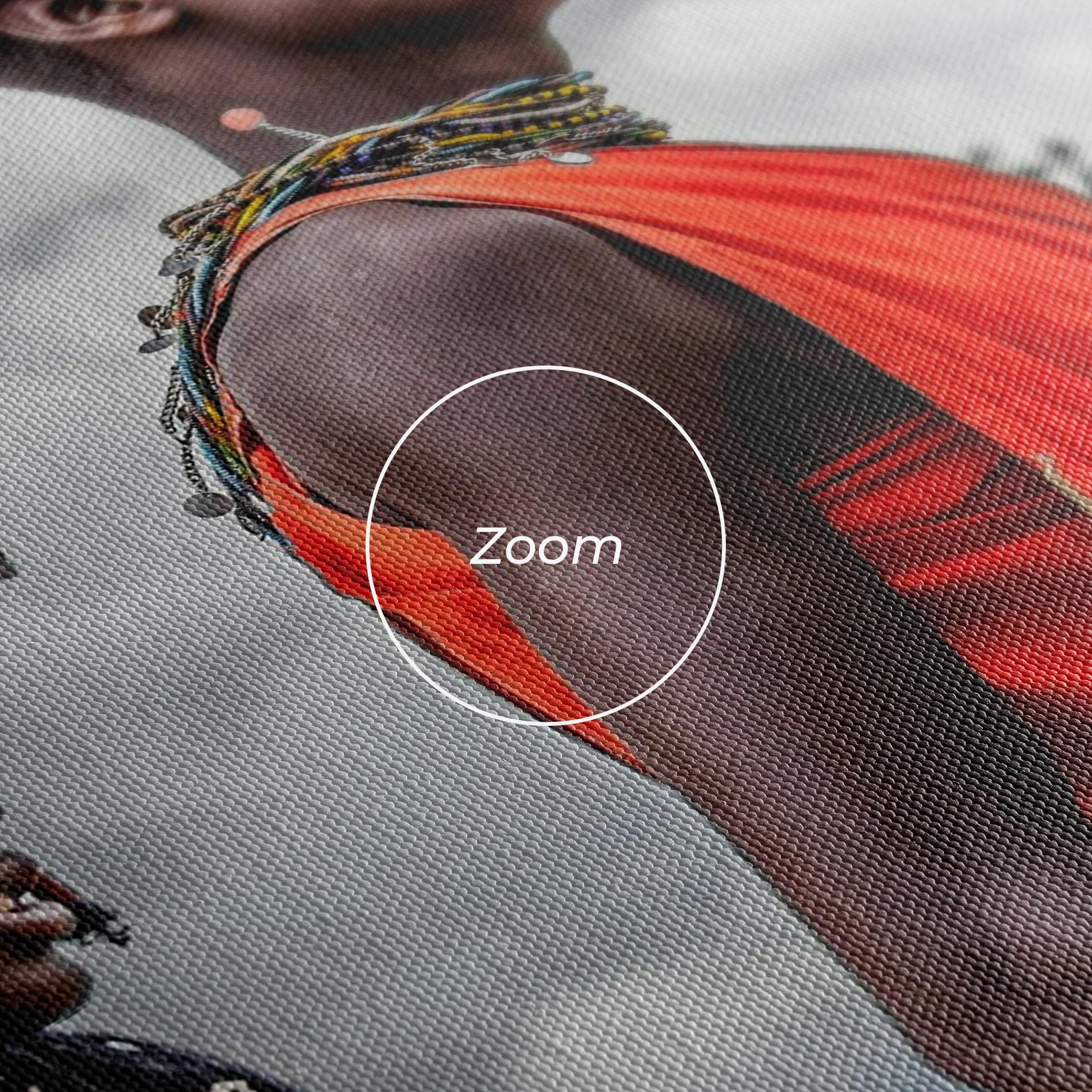 Tablou Canvas Red African Clothes mockup 3