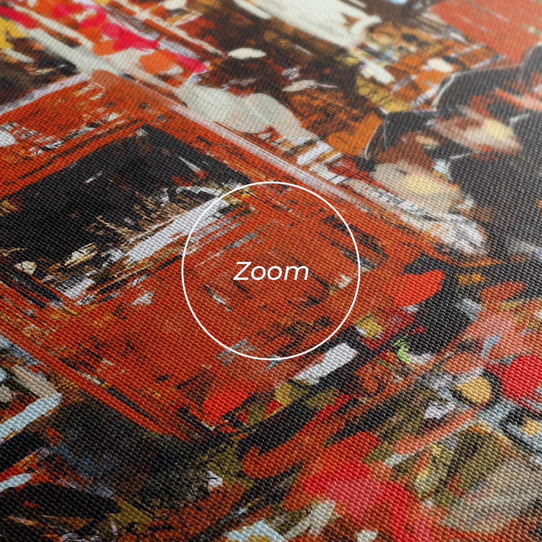 Tablou Canvas Seamless Colorful City mockup 3