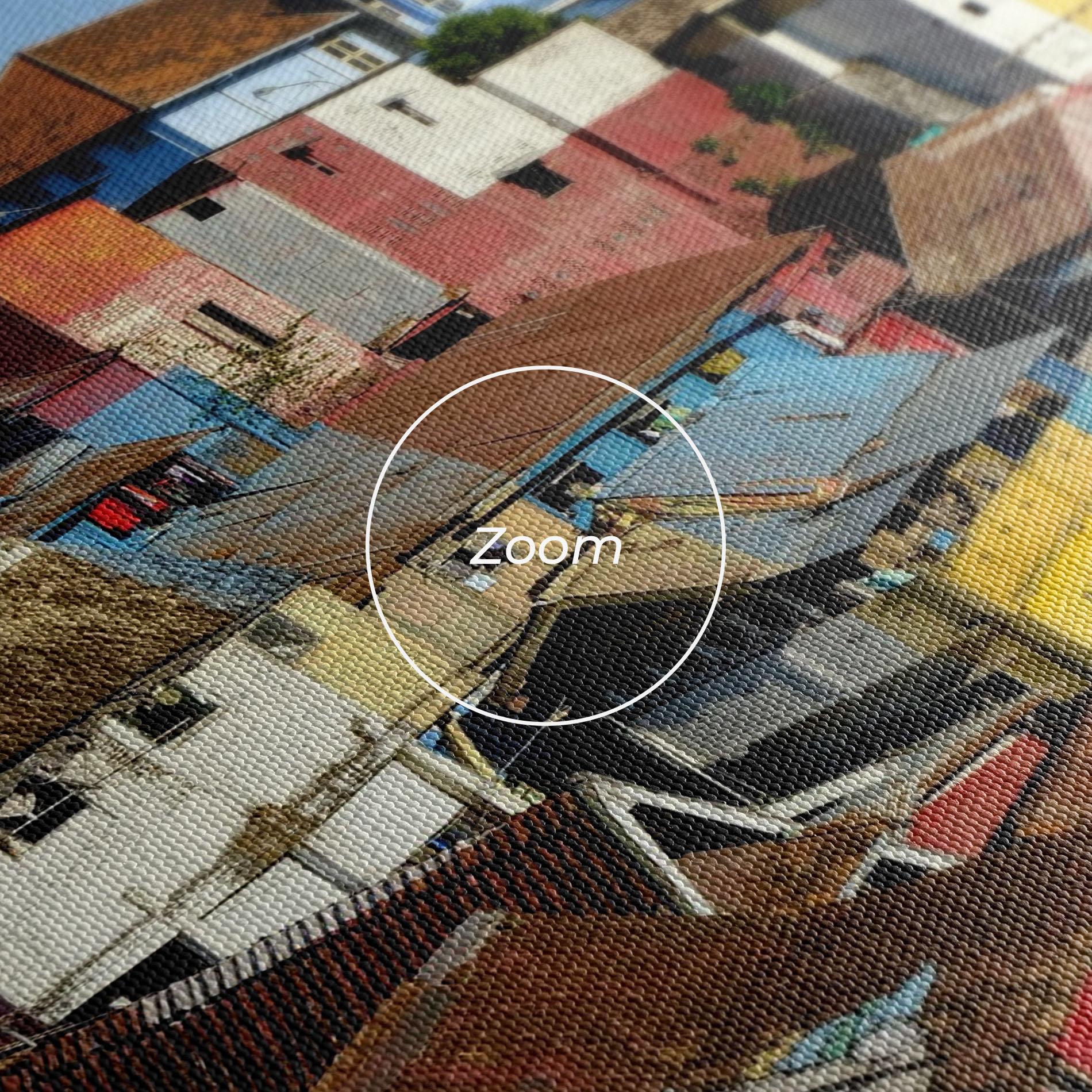 Tablou Canvas Slum Building mockup 3